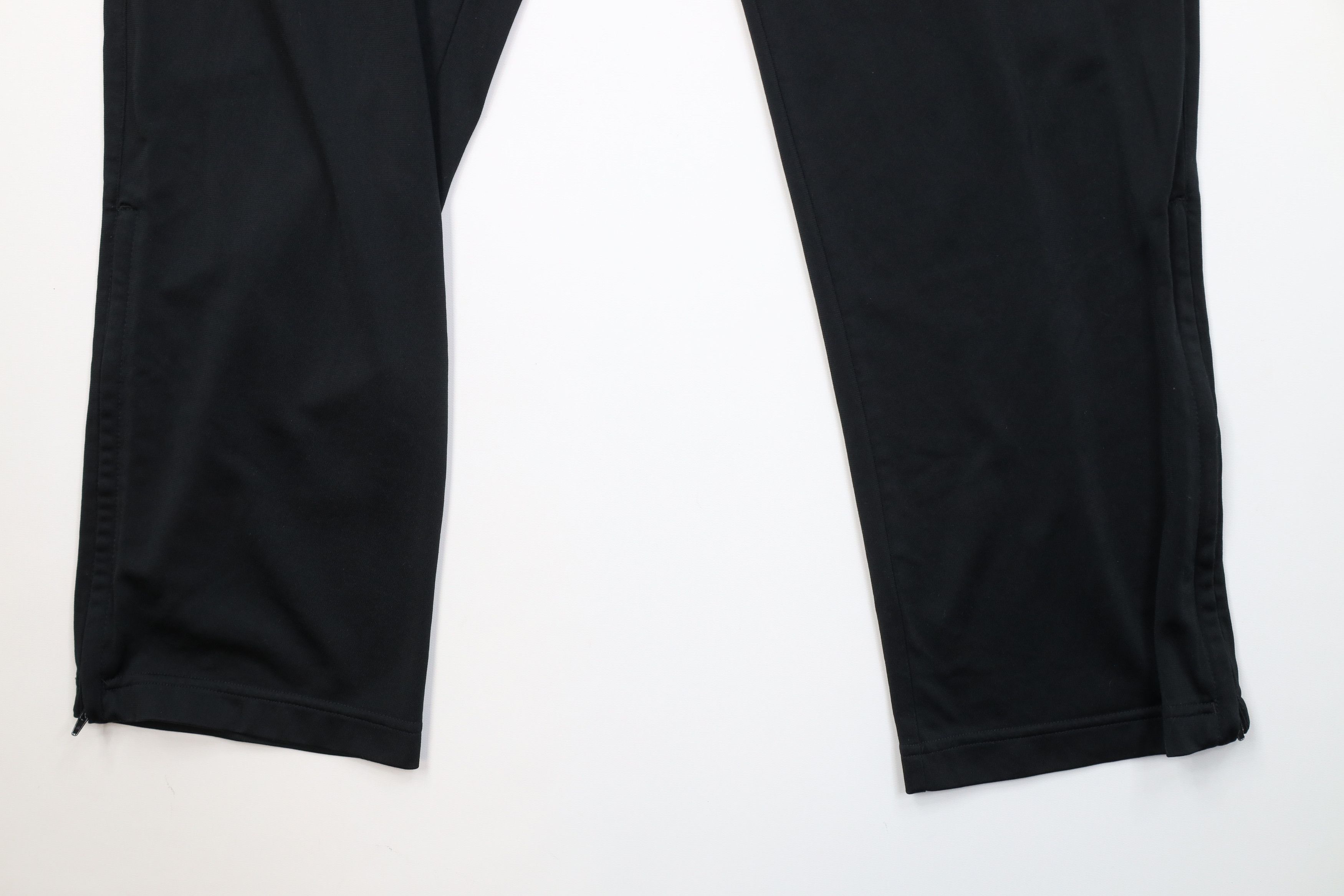 Adidas Vintage Y2K Adidas Spell Out Striped Wide Leg Pants Black Size US 34 / EU 50 - 4 Thumbnail