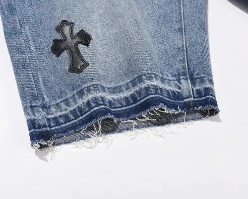 Japanese Brand Masuda x Airi Embroidered Washed Cross Straight Shorts Size US 30 / EU 46 - 5 Thumbnail