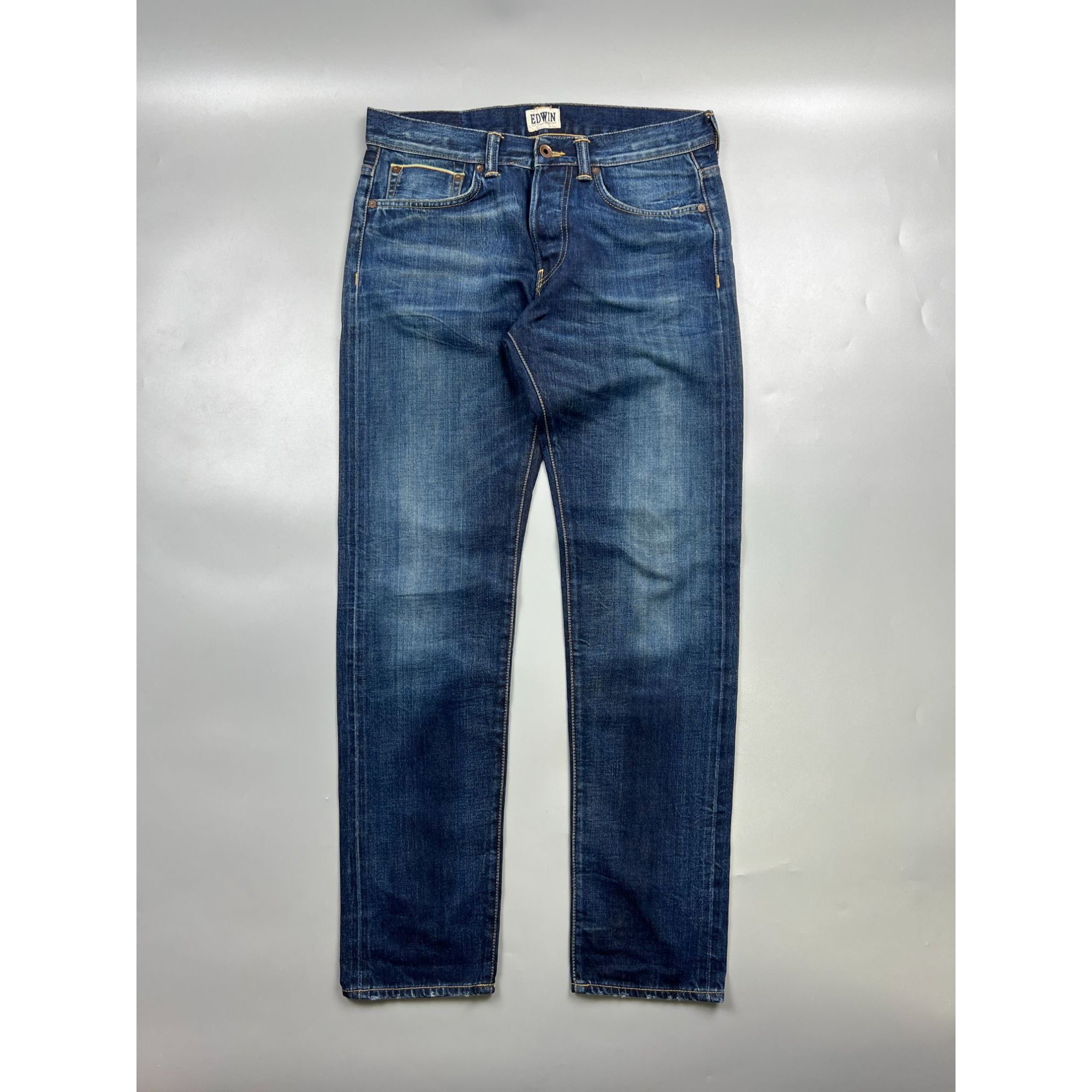 Edwin Edwin ED-80 Selvedge Denim Jeans Pants (Y0930) Size US 31 - 1 Thumbnail