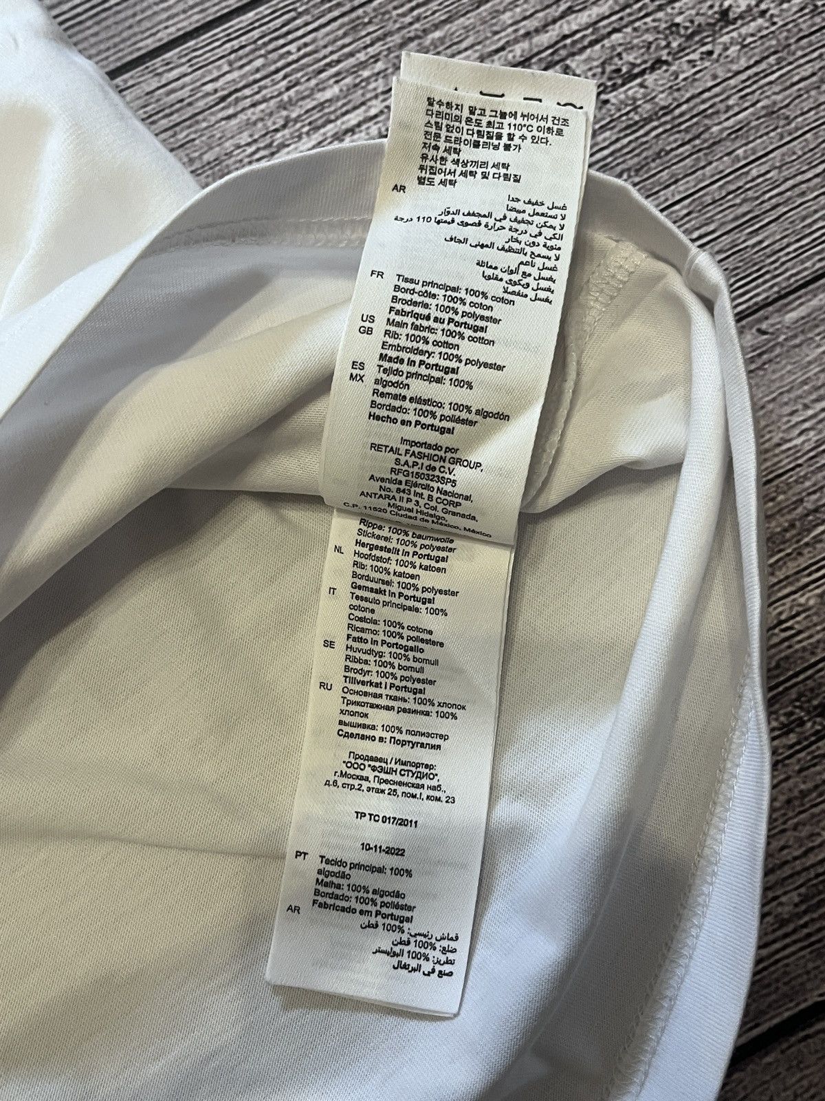 Sandro Sandro Paris White Logo Embroidered T-Shirt Size L / US 10 / IT 46 - 6 Thumbnail