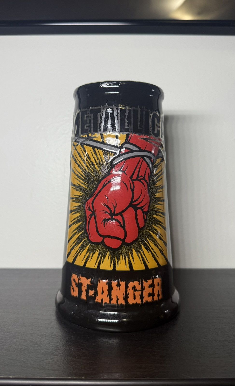 Other Rare Vintage 2002 Metallica Ceramic Stein Beer Mug 7” Tall Size ONE SIZE - 1 Thumbnail