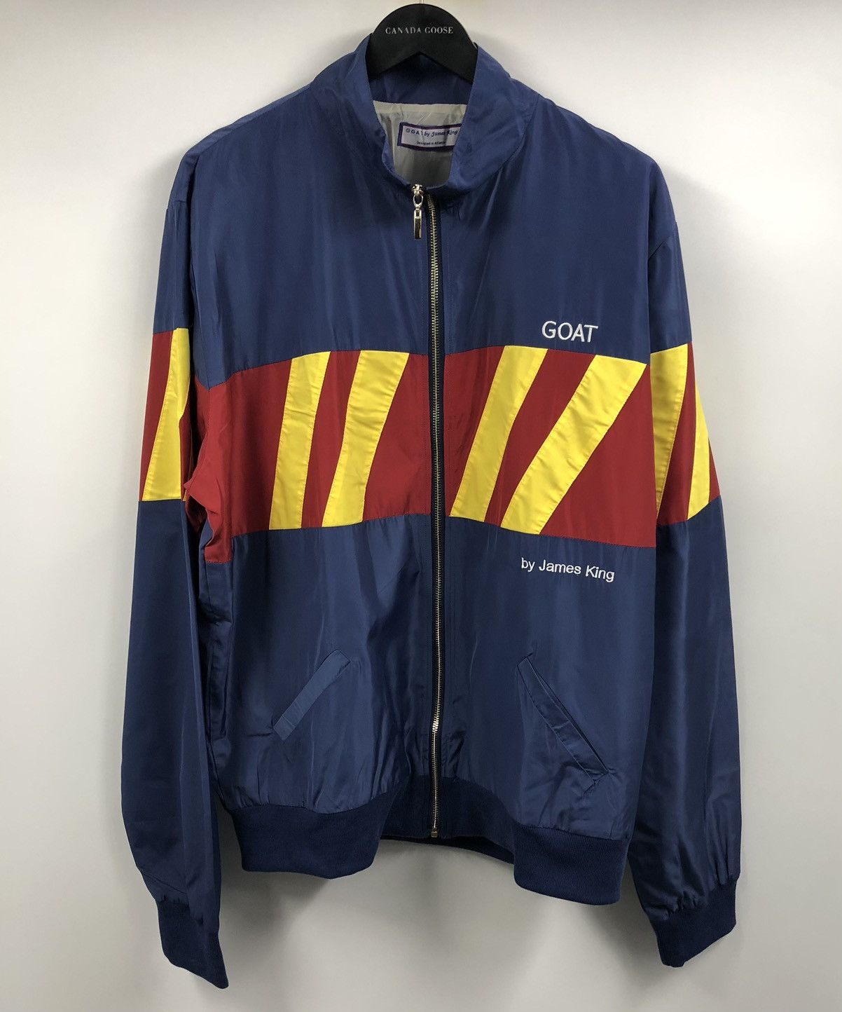 Other GOAT by James King Red Yellow Stripe Blue Windbreaker Jacket Size US XXL / EU 58 / 5 - 1 Thumbnail