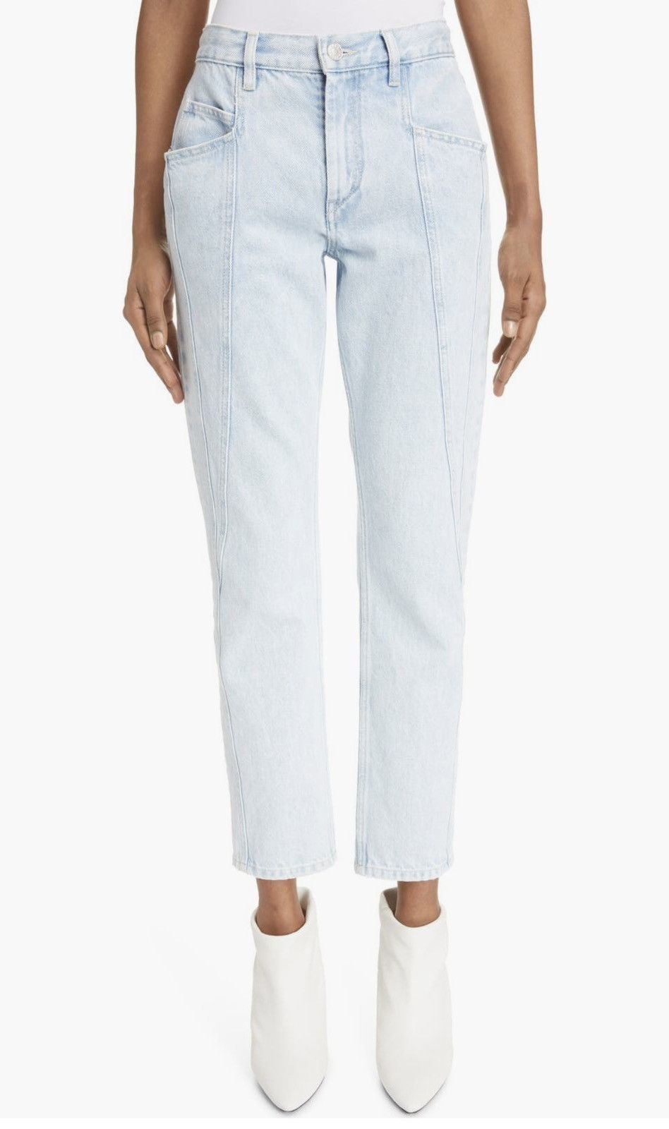 Isabel Marant ISABEL MARANT Vikira Rigid Crop Jeans In Light Blue Size 28" / US 6 / IT 42 - 1 Thumbnail