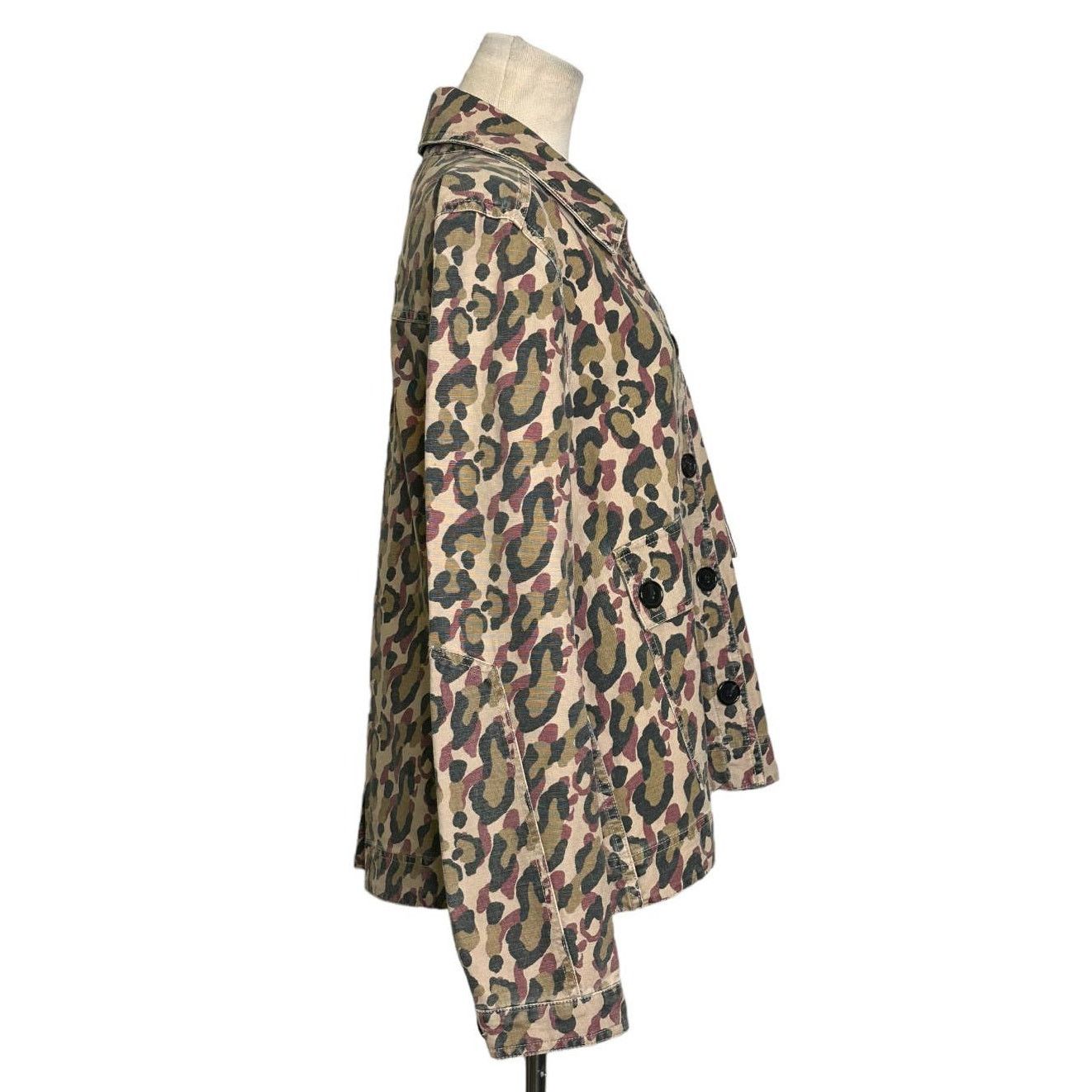 Veronica Beard Veronica Beard leopard print denim button jacket size Large Size L / US 10 / IT 46 - 10 Thumbnail