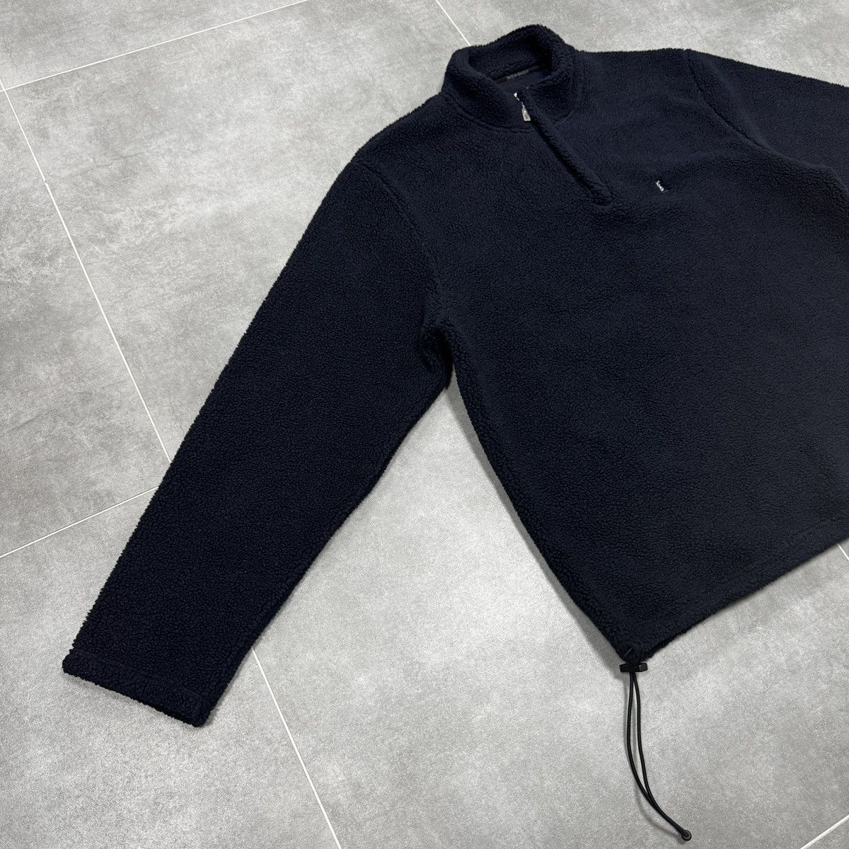 Yves Saint Laurent Rare Yves Saint Laurent YSL 1/3 Zip Fleece Jacket Navy Blue Size US XL / EU 56 / 4 - 5 Thumbnail