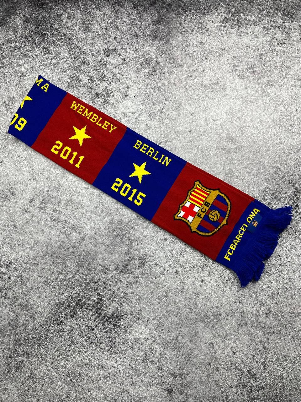 Vintage FC Barcelona Soccer Scarf Size ONE SIZE - 4 Thumbnail