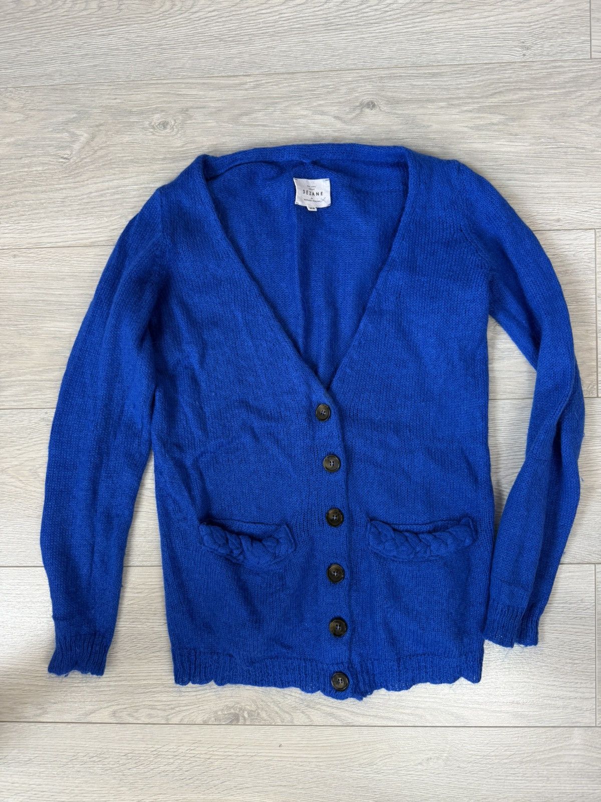 Sezane Sezane Kid Mohair Cardigan Size XS / US 0-2 / IT 36-38 - 2 Thumbnail