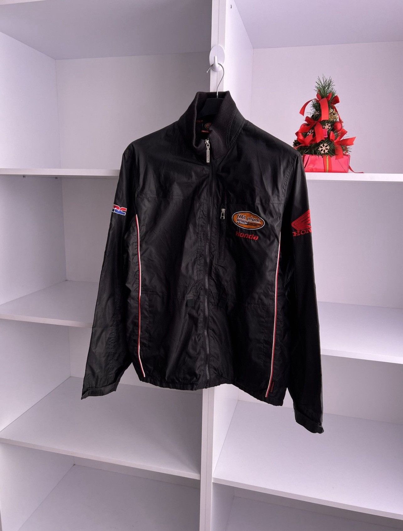 Honda Vintage Honda Motorsport Racing Team Windbreaker Jacket Size US M / EU 48-50 / 2 - 2 Thumbnail