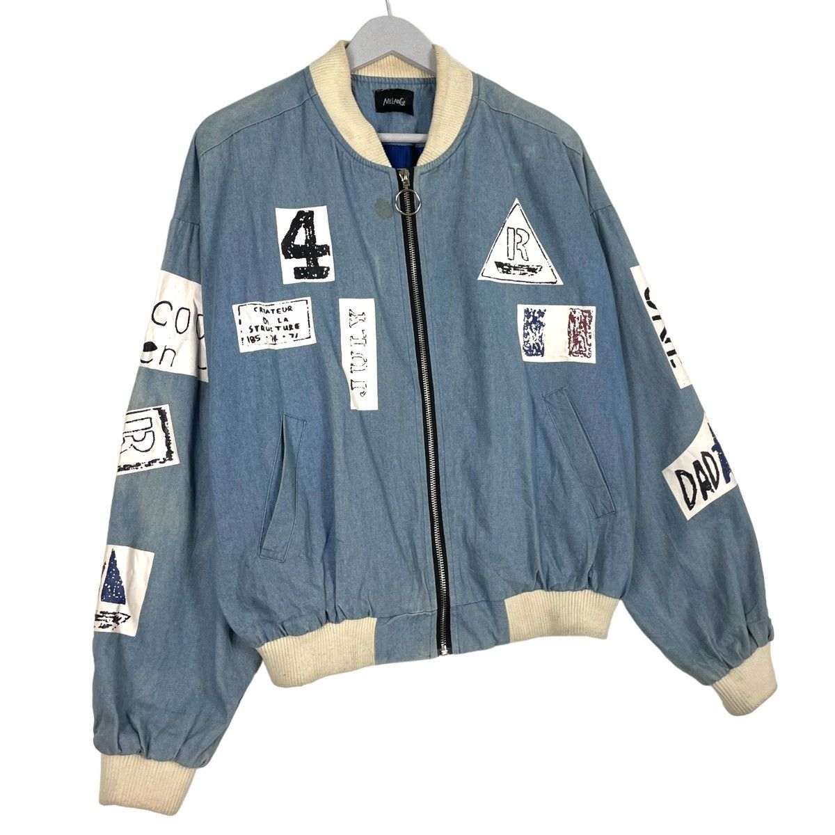Japanese Brand 💥 MILANGE RIOT PATCH BOMBER JACKET Size US L / EU 52-54 / 3 - 3 Thumbnail