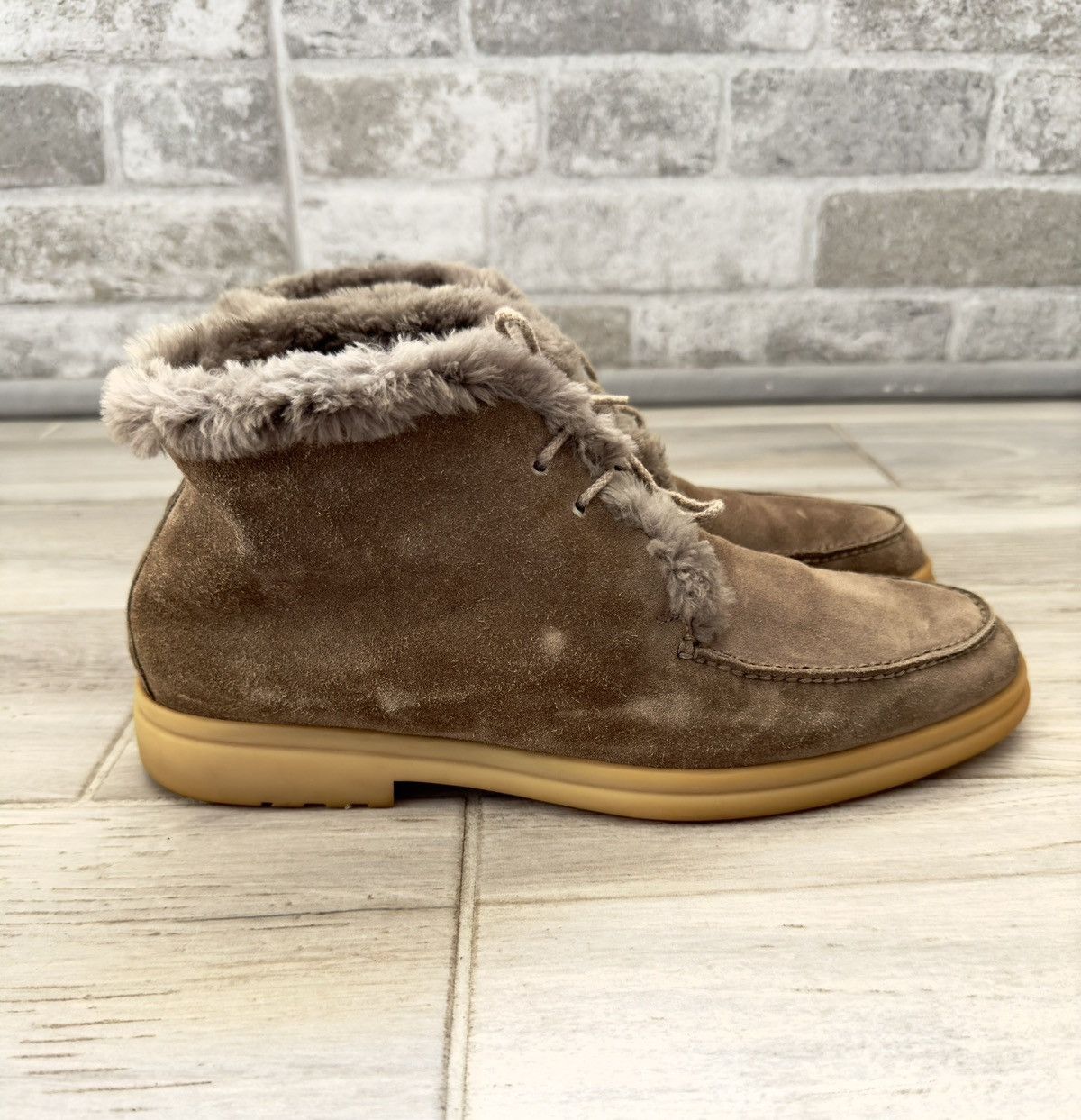Loro Piana Loro Piana Snow Dreams Walk Beaver Fur & Suede Boots Size US 10 / EU 43 - 1 Thumbnail