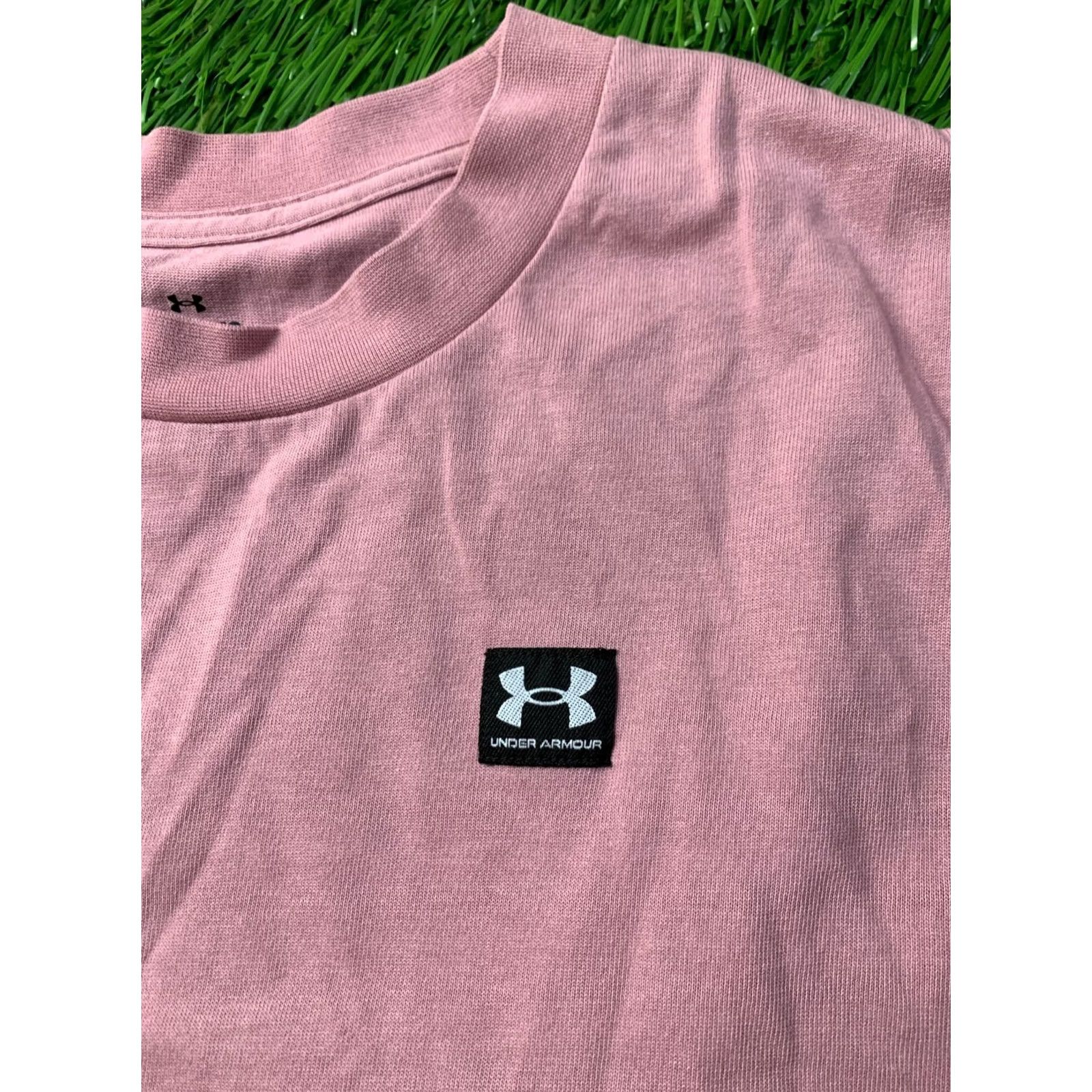 Under Armour Under Armour Shirt Women XL Pink T-Shirt Casual Short Sleeve Crew Neck Solid 2023 Regular Size XL Size XL / US 12-14 / IT 48-50 - 4 Thumbnail