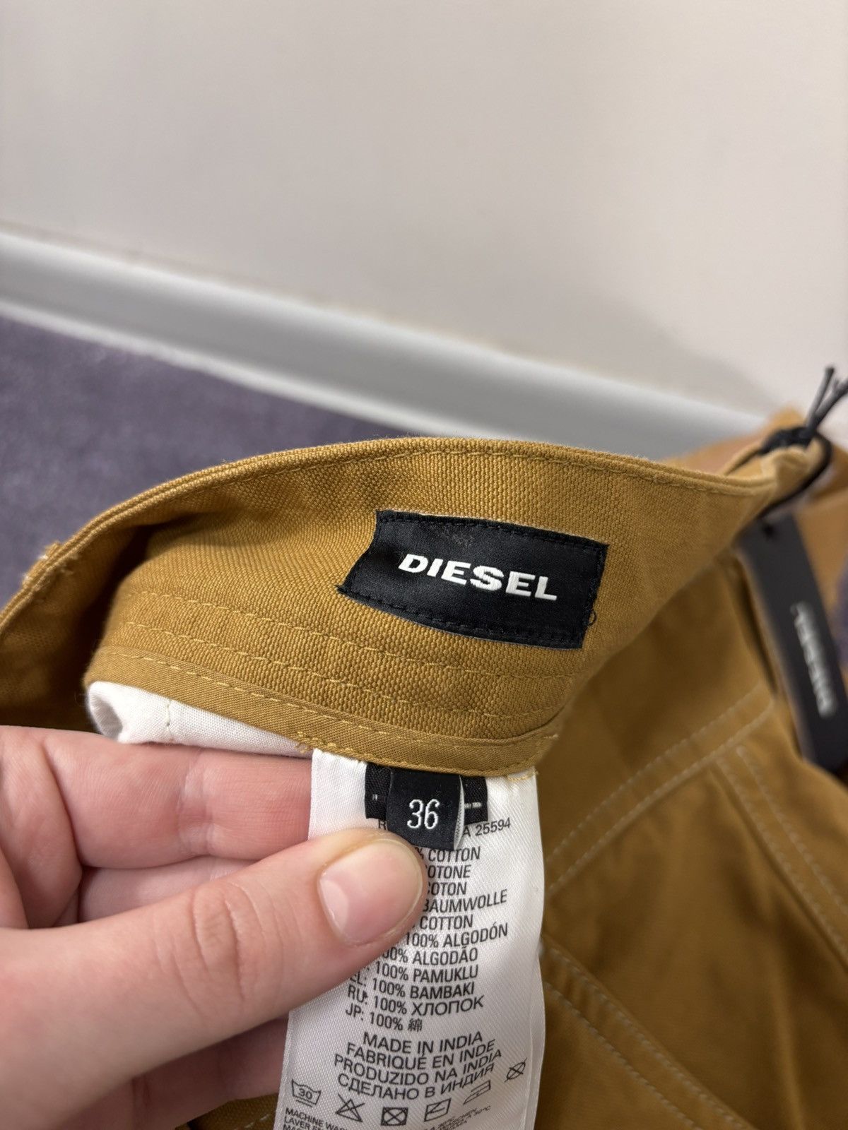 Diesel Diesel P-Frank NWT Men’s Mustard Orange Dungaree Pants Size US 36 / EU 52 - 11 Thumbnail