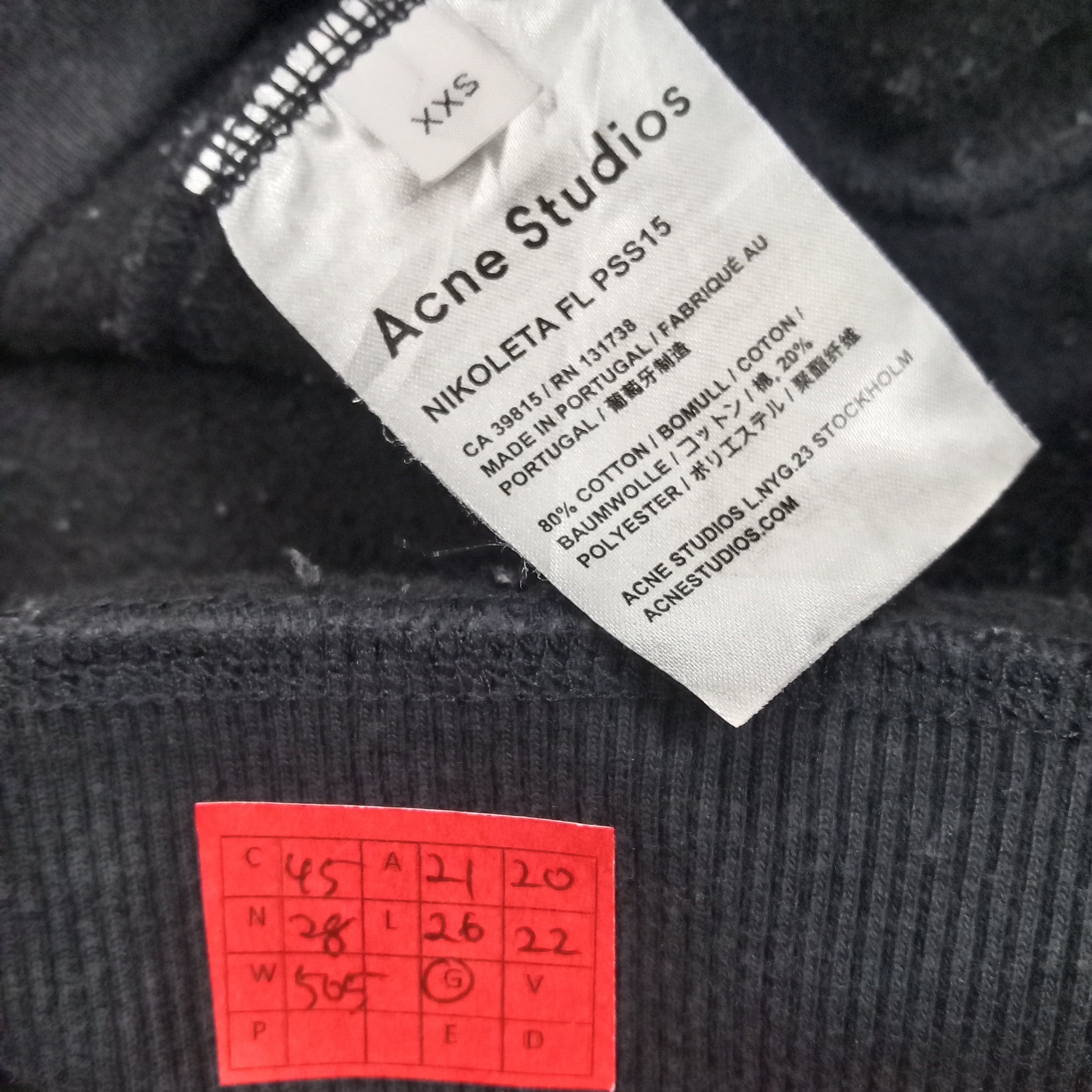 Acne Studios × Vintage Acne Studios Streetwear Plain Style Sweatshirt Size US M / EU 48-50 / 2 - 6 Thumbnail
