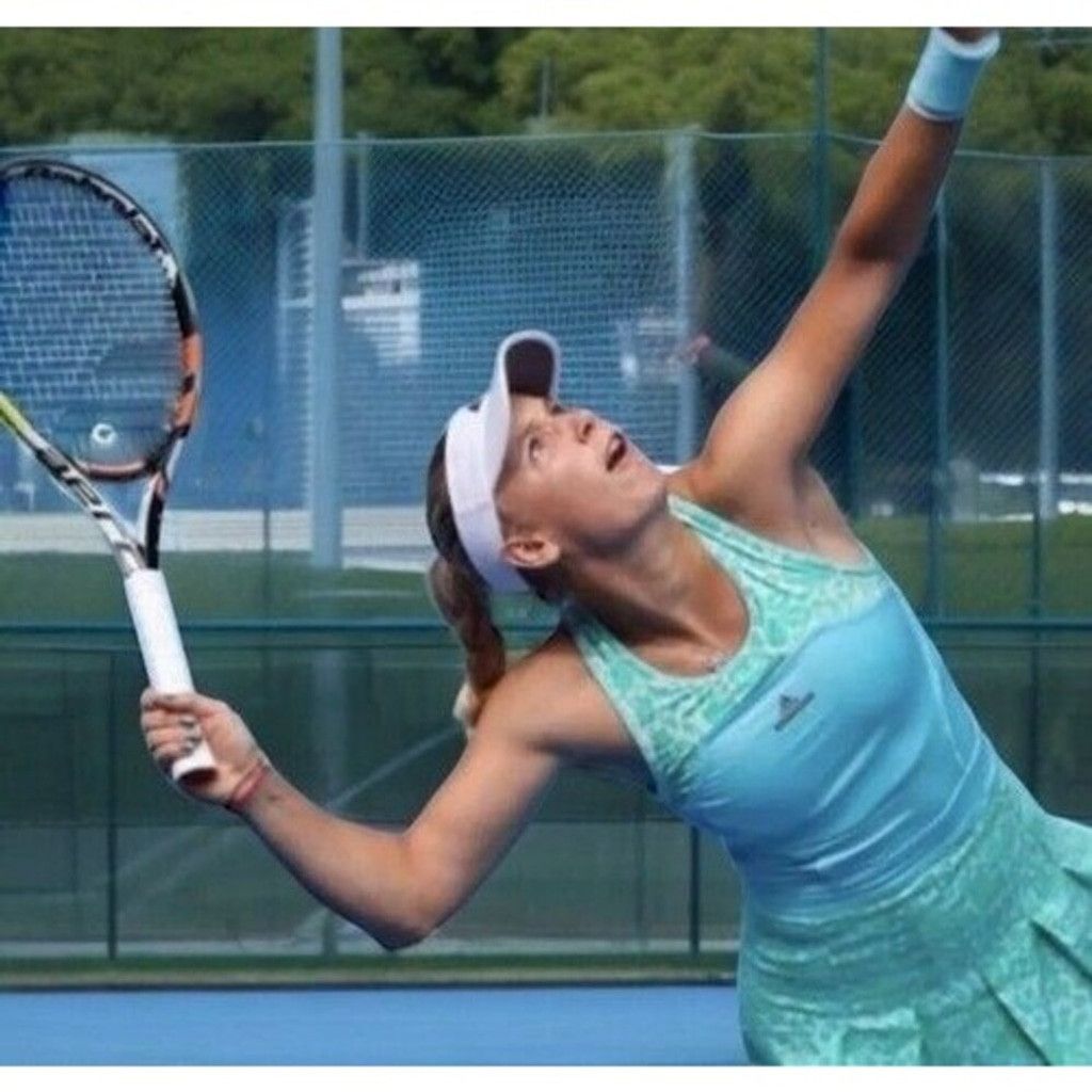 Adidas Adidas Stella McCartney Blue Pleat Mini Tennis Dress Size L Size L / US 10 / IT 46 - 14 Thumbnail