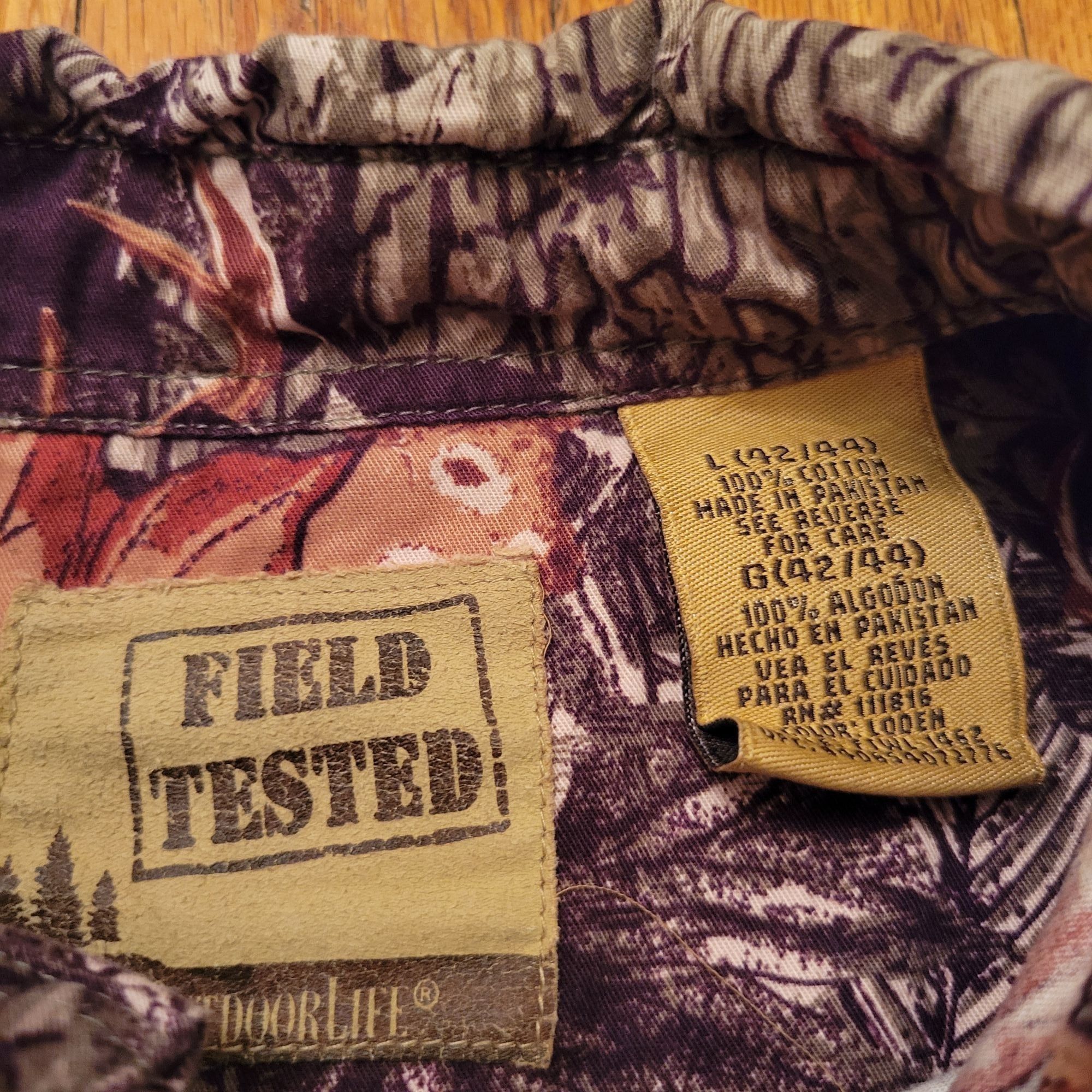 Other Field Tested Outdoor Life Camo Deer Stag Print Button Down S Size US L / EU 52-54 / 3 - 2 Thumbnail