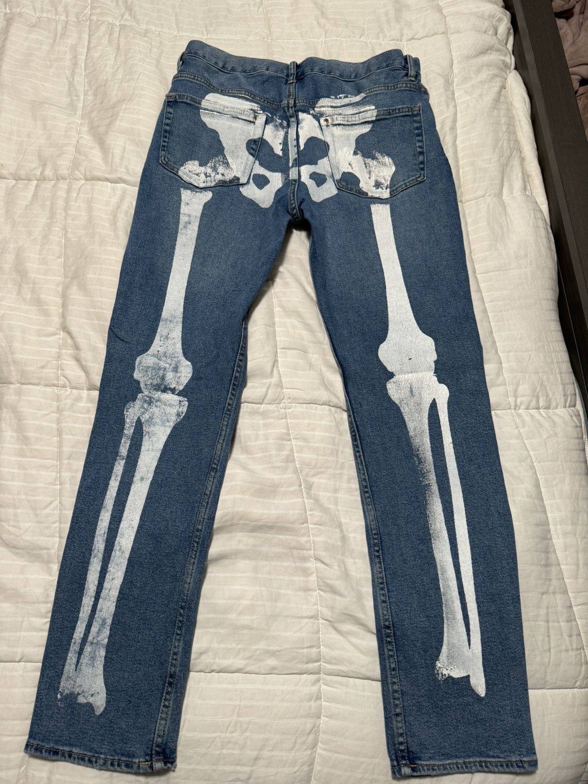 Other Skeleton print jeans Size US 32 / EU 48 - 1 Thumbnail