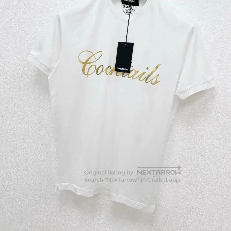 Dsquared2 DSQUARED2 Men's Summer White Cotton T-Shirt . Size US S / EU 44-46 / 1 - 3 Thumbnail