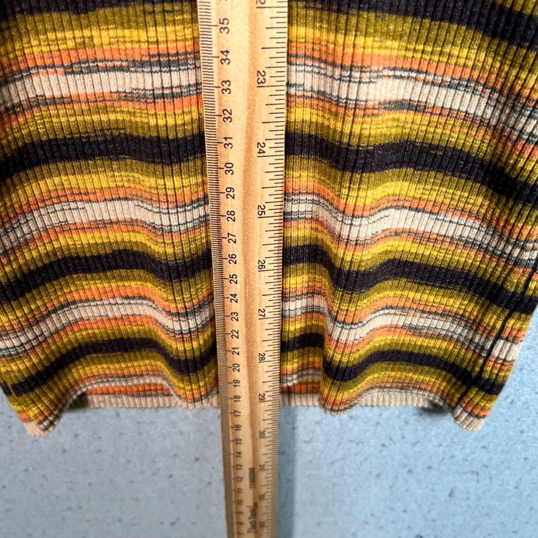 Live The Process Live The Process Dress Womens XL Multicolor Striped Ribbed Knit Sleeveless Midi V-Neck Size XL / US 12-14 / IT 48-50 - 6 Thumbnail