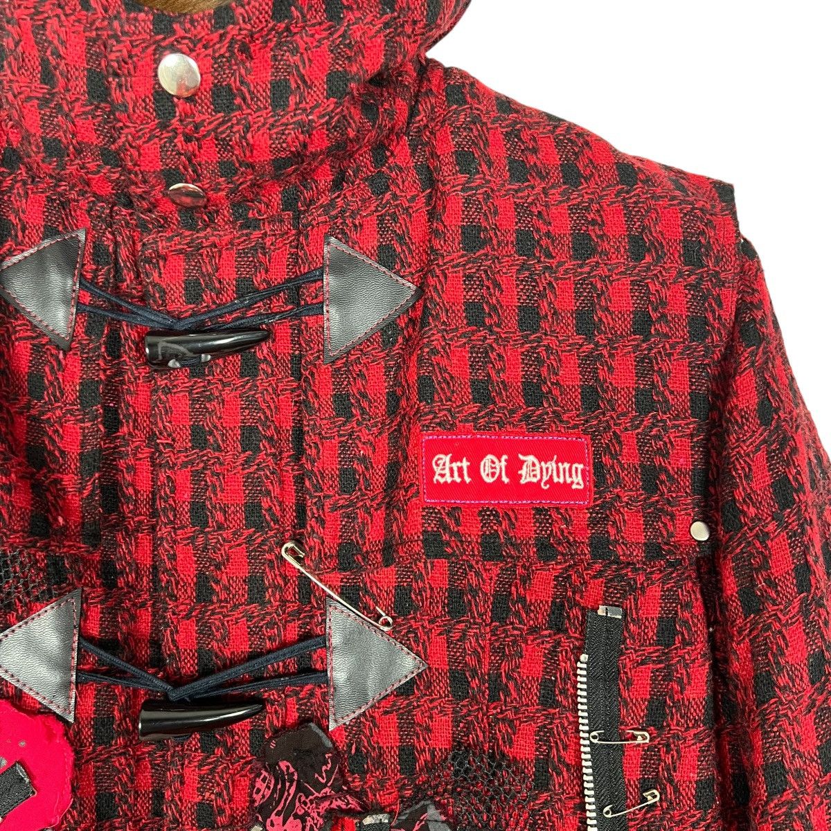 Japanese Brand VINTAGE H.NAOTO PUNK ANARCHY WOOL COFFIN JACKET Size US L / EU 52-54 / 3 - 12 Thumbnail