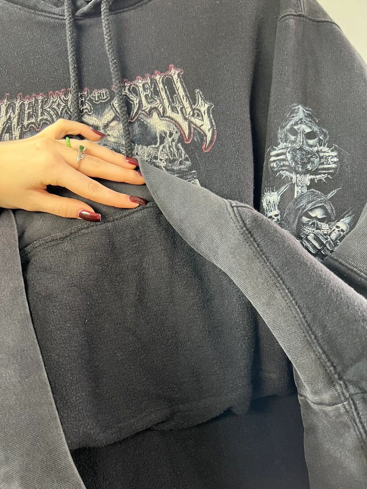 Band Tees Rare Venom Hoodie Welcome to Hell Wild Y2K vintage Motörhead Size US XL / EU 56 / 4 - 12 Thumbnail