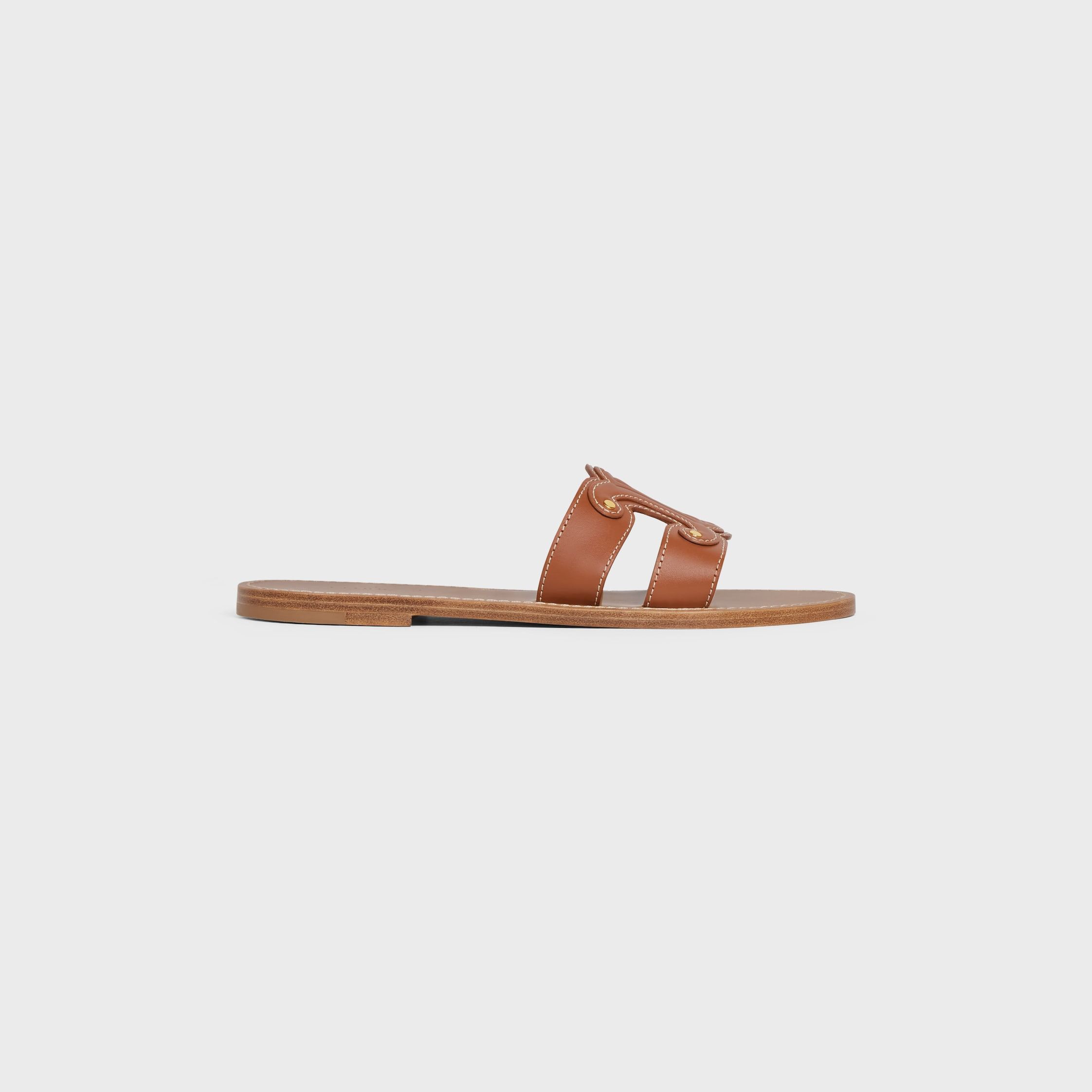 Celine CELINE TRIOMPHE MULE IN CALFSKIN tan Size US 12 / IT 42 - 1 Thumbnail