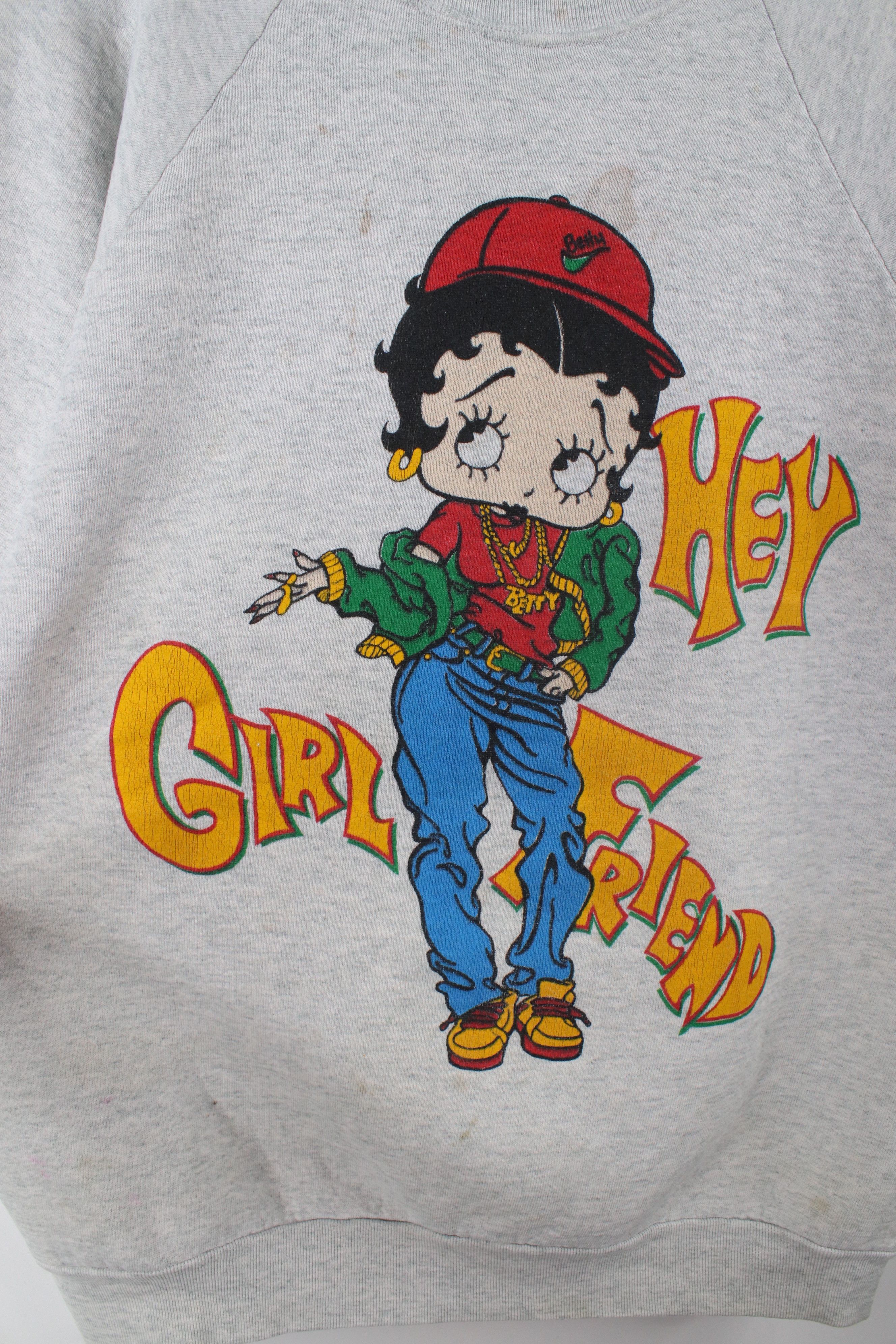 Vintage Vintage 90s Hip Hop Betty Boop Crewneck Sweatshirt USA Size L / US 10 / IT 46 - 4 Thumbnail