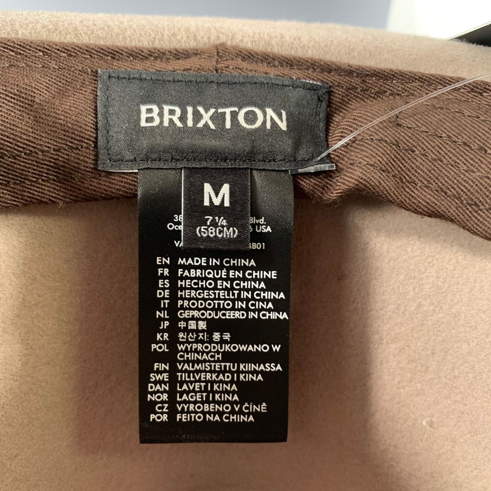 Brixton BRIXTON Size M Taupe Wool Felt Fedora Hat Size ONE SIZE - 7 Thumbnail