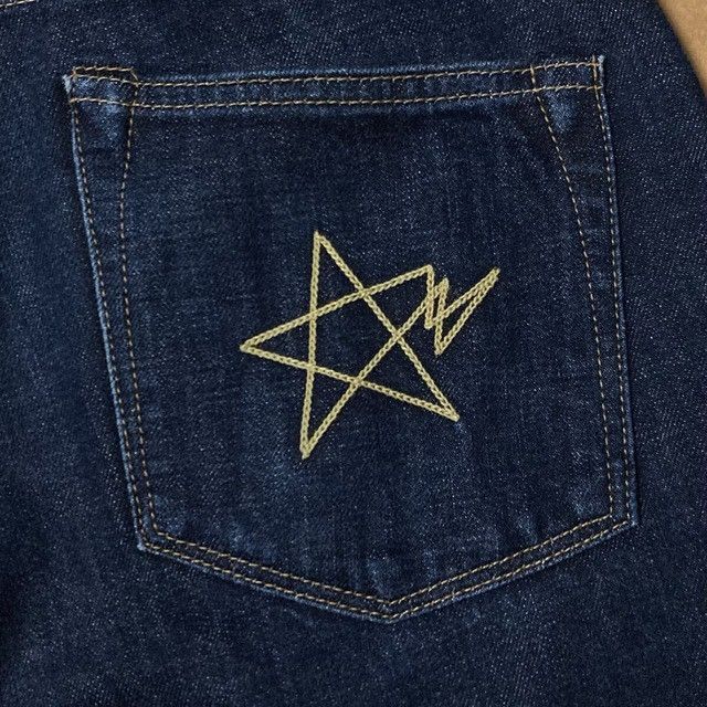 Bape BAPE STA embroidered denim pants a bathing ape star ★size S Size US 30 / EU 46 - 4 Thumbnail