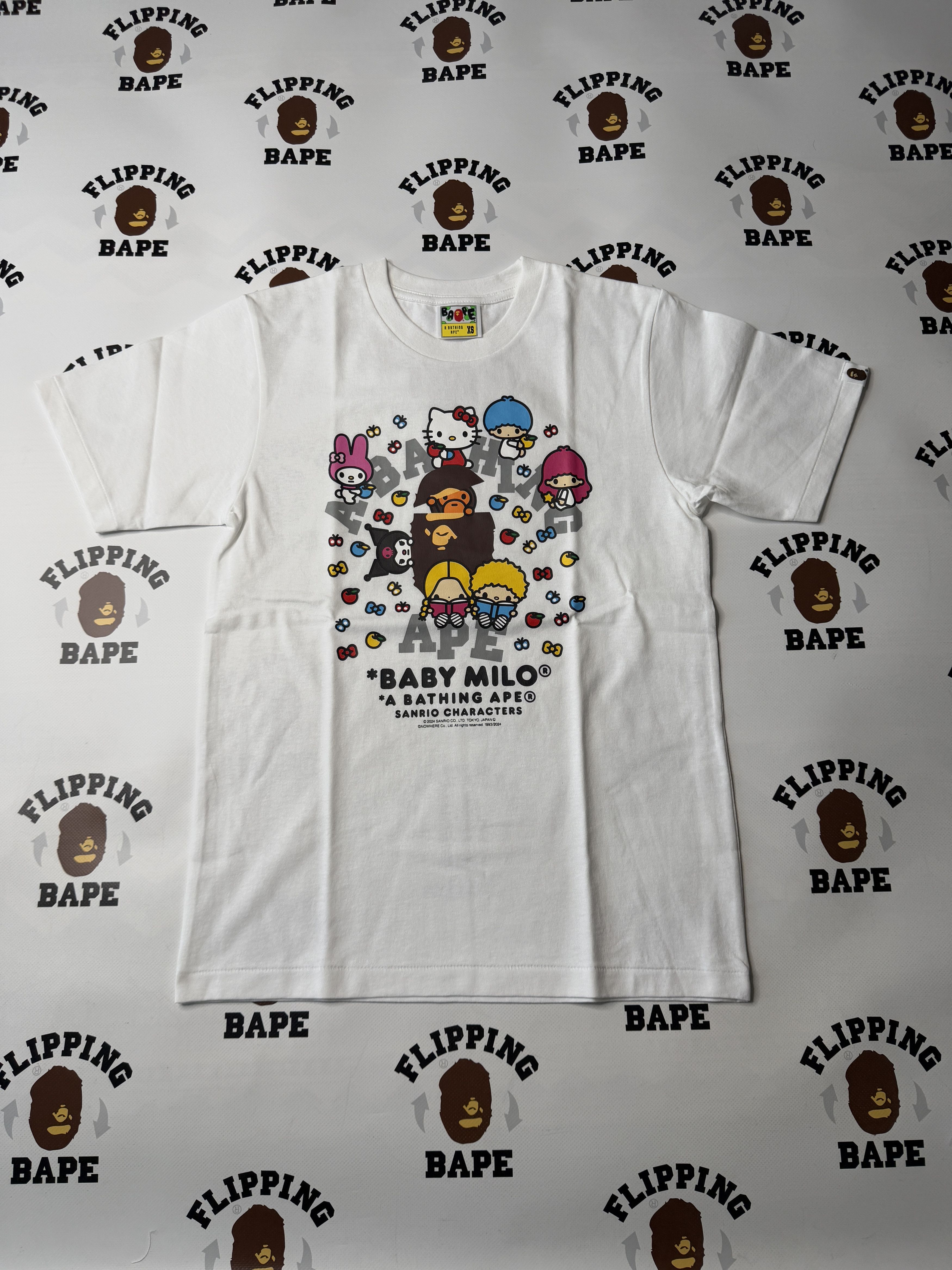 Bape BABY MILO X SANRIO CHARACTERS TEE #2 Size US XS / EU 42 / 0 - 1 Thumbnail