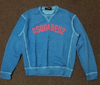 Dsquared2 DSquared2 Blue Washed Sweatshirt-yf Size US S / EU 44-46 / 1 - 1 Thumbnail