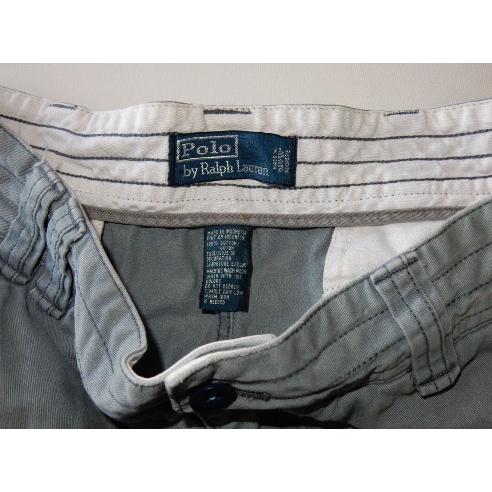 Polo Ralph Lauren VINTAGE Polo Ralph Lauren Cargo Shorts Men Size 34 Blue 100% Cotton Size US S / EU 44-46 / 1 - 4 Thumbnail
