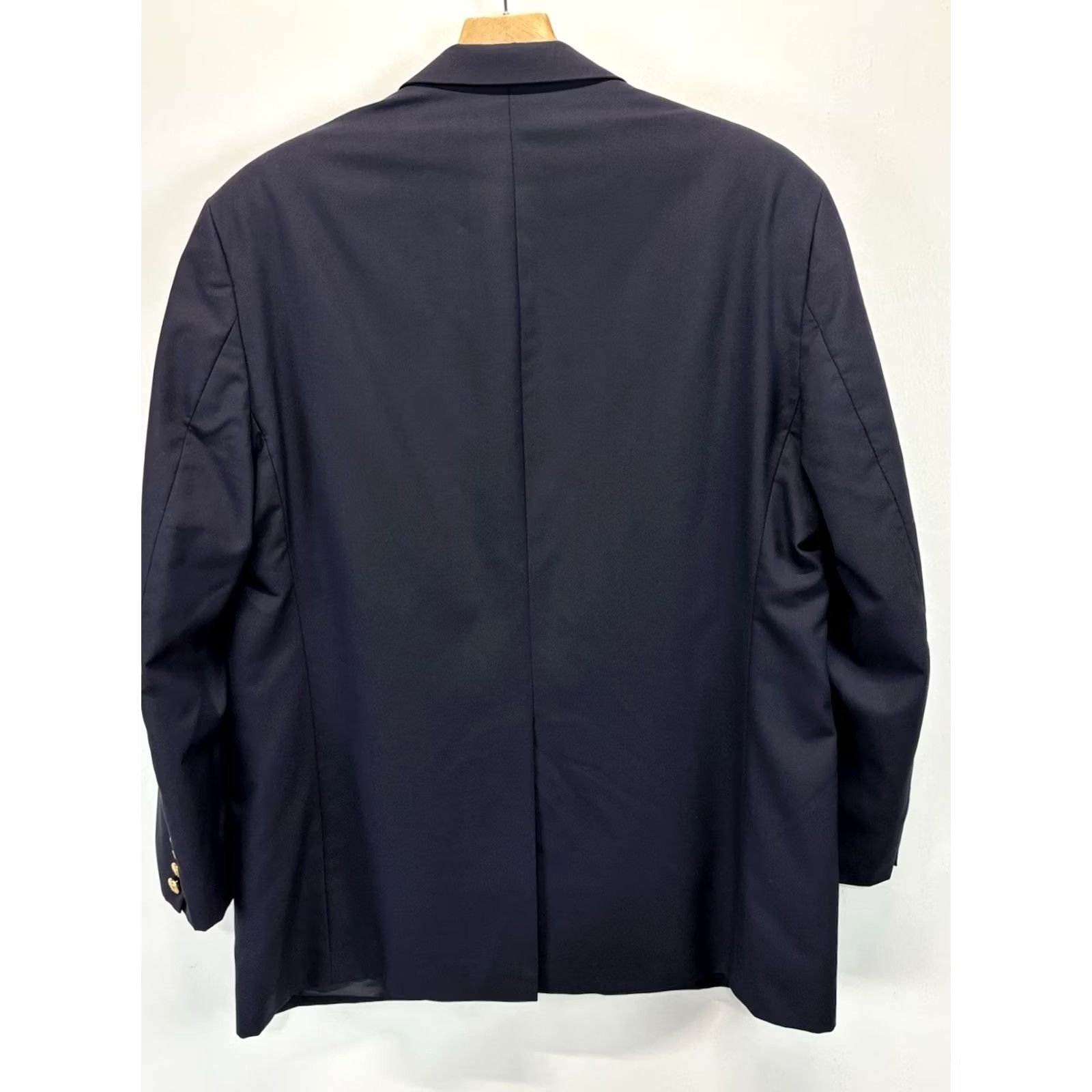 Polo Ralph Lauren VTG Polo Ralph Lauren Blazer Mens 44R Navy Wool Single-Breasted Notch Lapel 4-Button Jacket Coat University Club Sports Coat Old Money Preppy Size US XXL / EU 58 / 5 - 3 Thumbnail