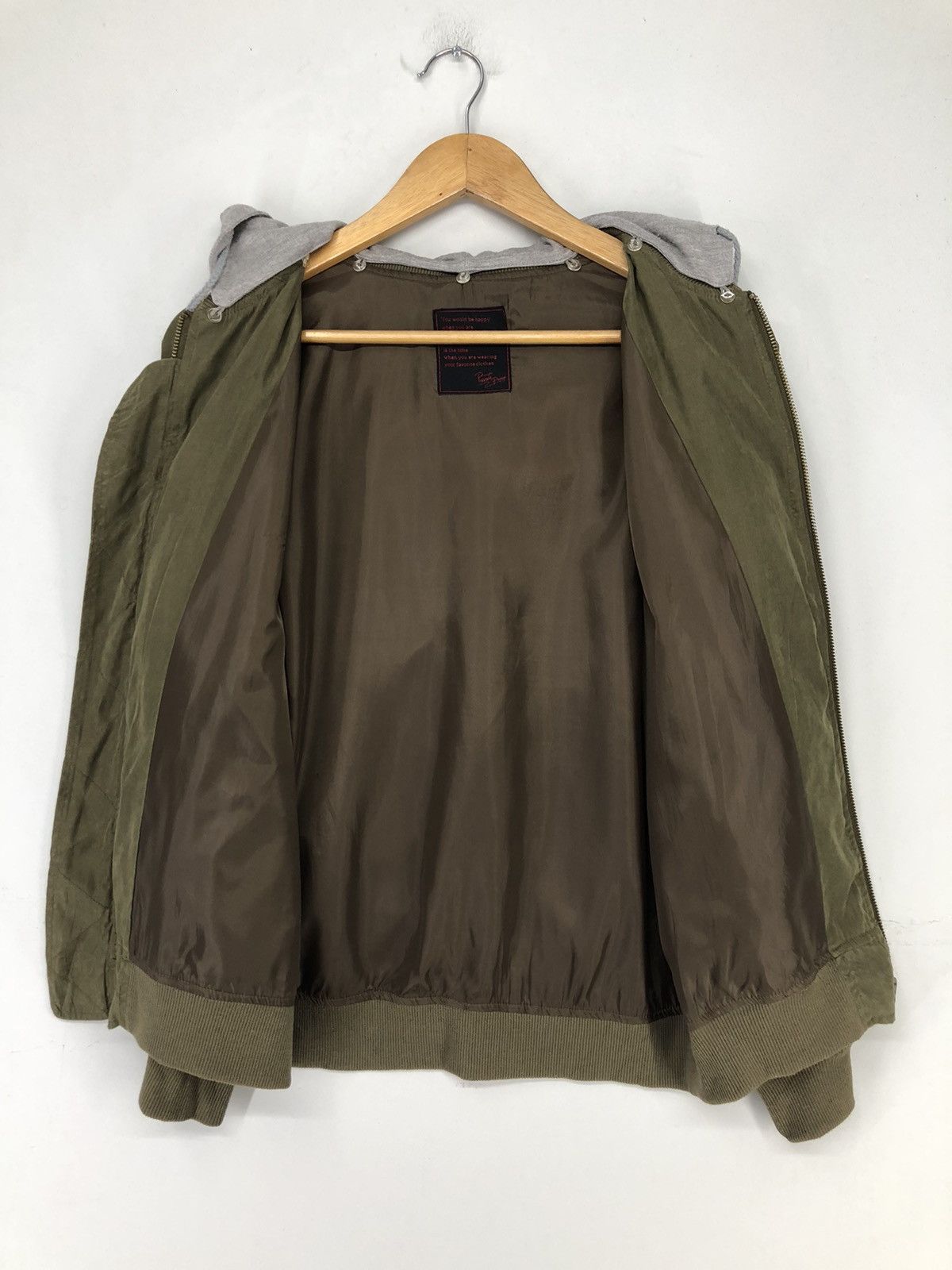 Japanese Brand × Vintage Private Pause Hooded Bomber Jacket Size US M / EU 48-50 / 2 - 12 Thumbnail
