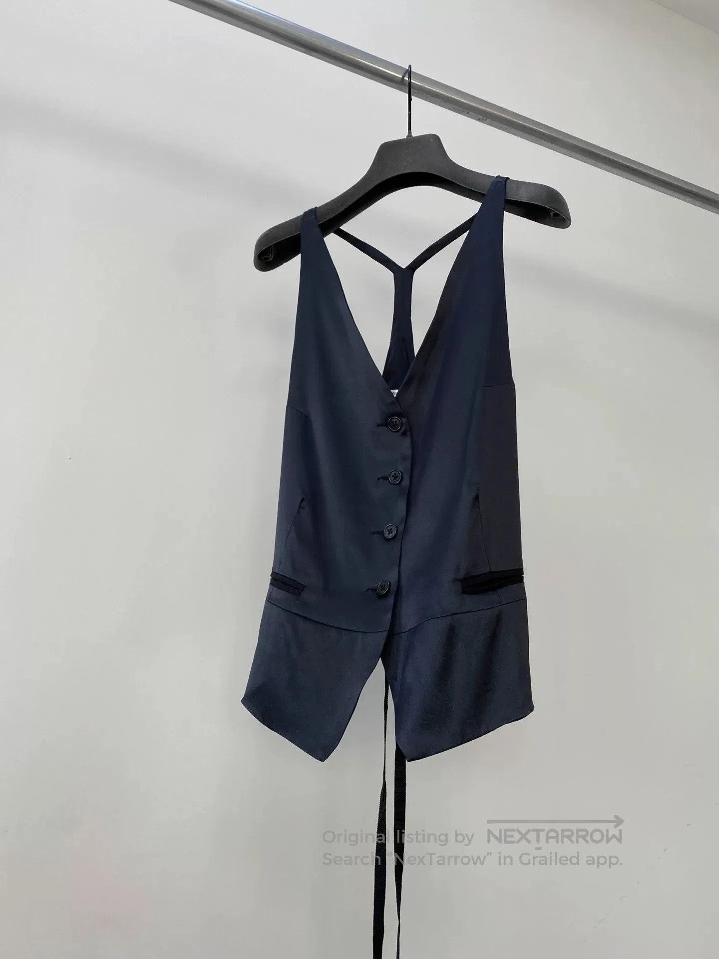 Ann Demeulemeester Ann Demeulemeester 2006 Spring Silk Vest. Size XS / US 0-2 / IT 36-38 - 2 Thumbnail