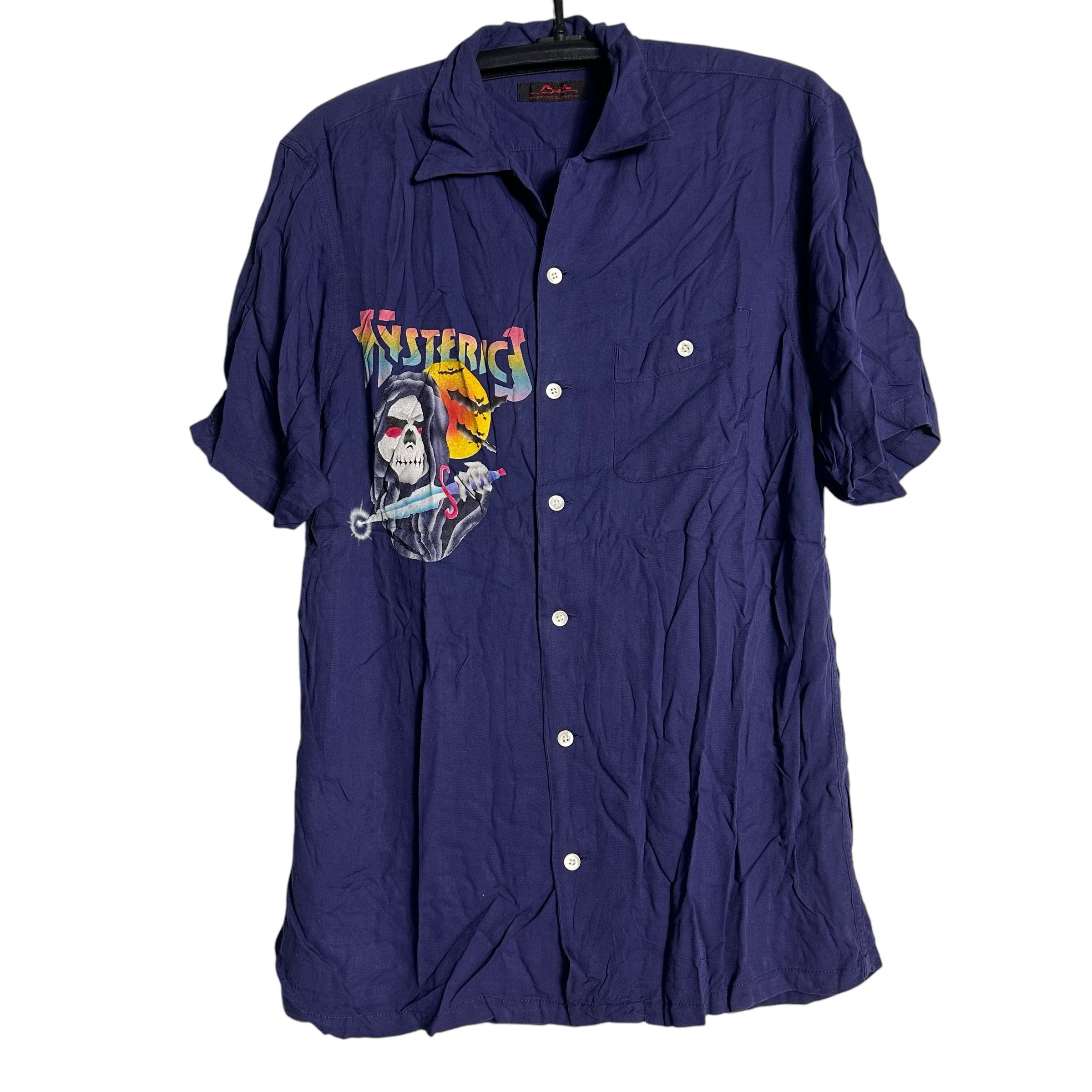 Hysteric Glamour 🔥RARE🔥Vtg Hysteric Glamour Skulls Rayon Button Up Shirts Size US L / EU 52-54 / 3 - 1 Thumbnail