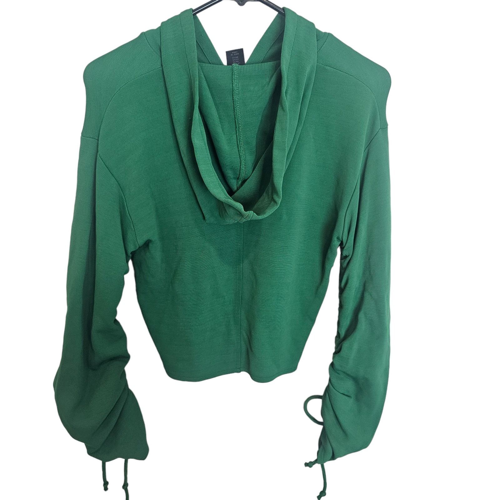 Maison Forte Maison Cinqcent Half Zip Cropped Hoodie Sz XS Kelly Green Size XS / US 0-2 / IT 36-38 - 7 Thumbnail