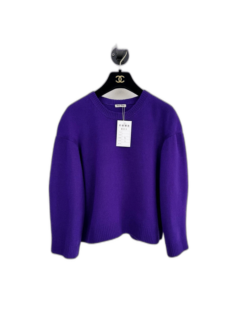 Prada Miumiu Purple Sweater Size 38 Size M / US 6-8 / IT 42-44 - 1 Thumbnail