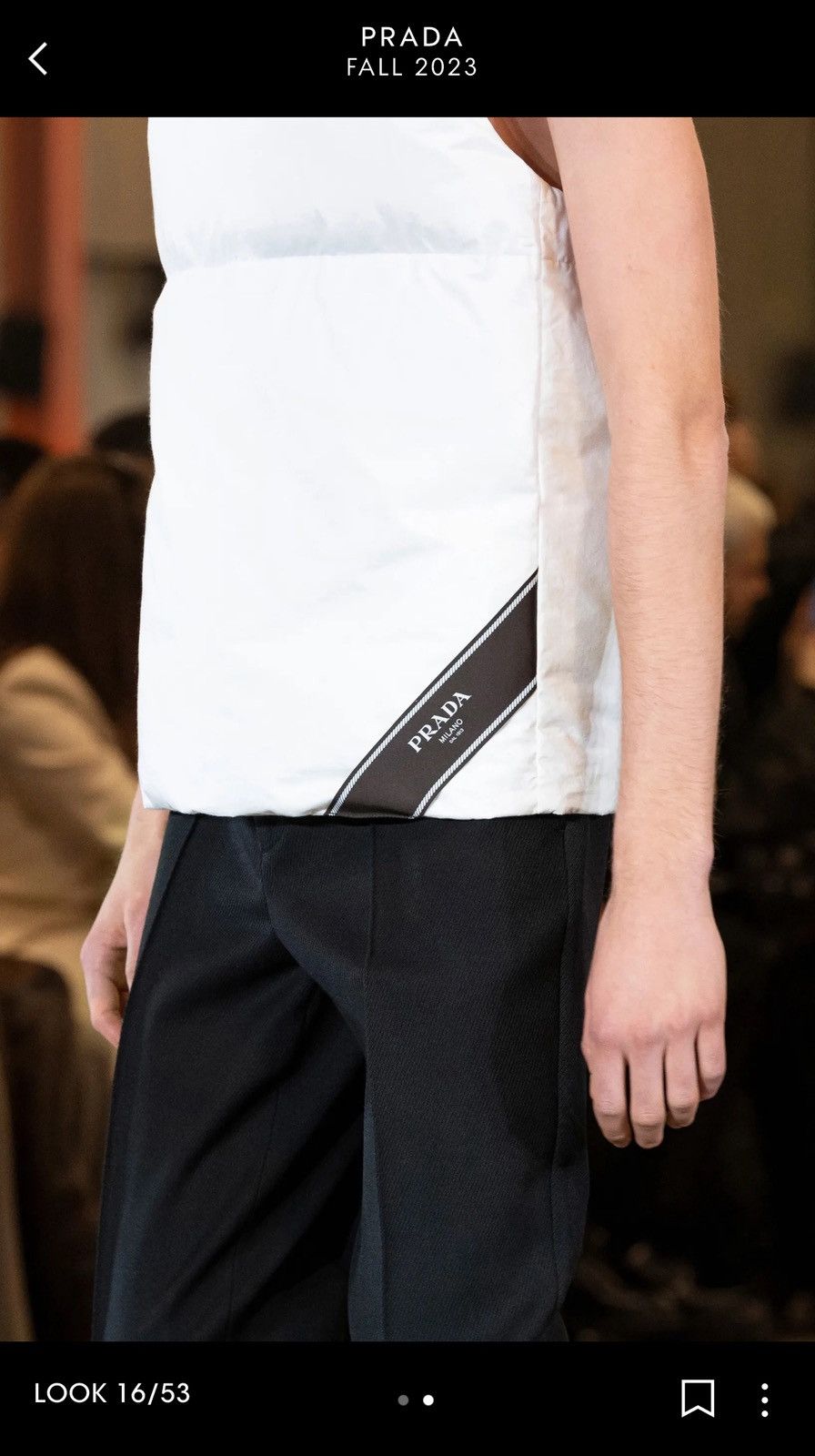 Prada × Raf Simons Prada F/W 2023 by Raf Simons padded goose down vest pillow Size US L / EU 52-54 / 3 - 3 Thumbnail
