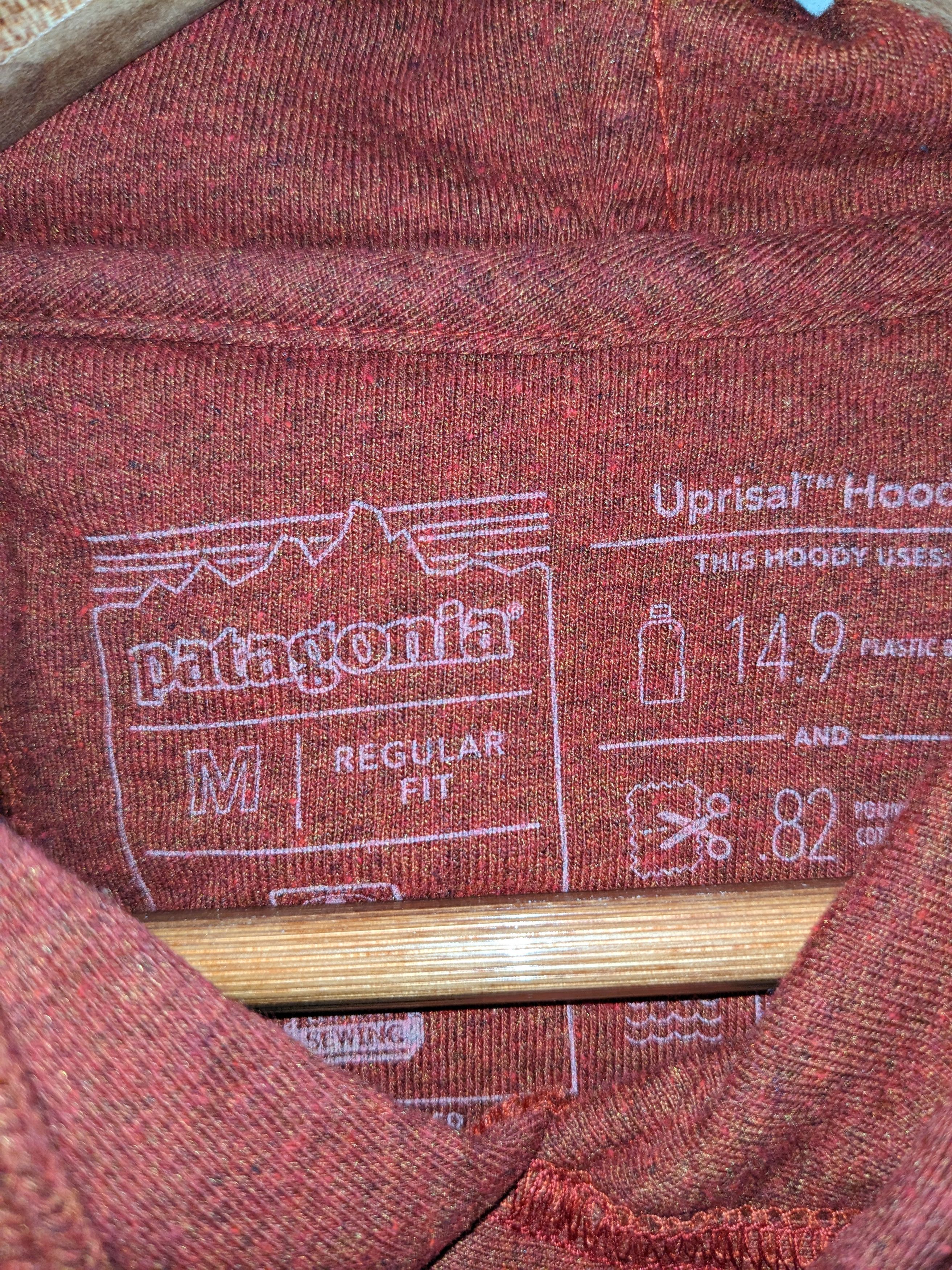 Designer × Patagonia Patagonia Red Orange Regular Fit Medium Uprisal Hoodie Size US M / EU 48-50 / 2 - 3 Thumbnail