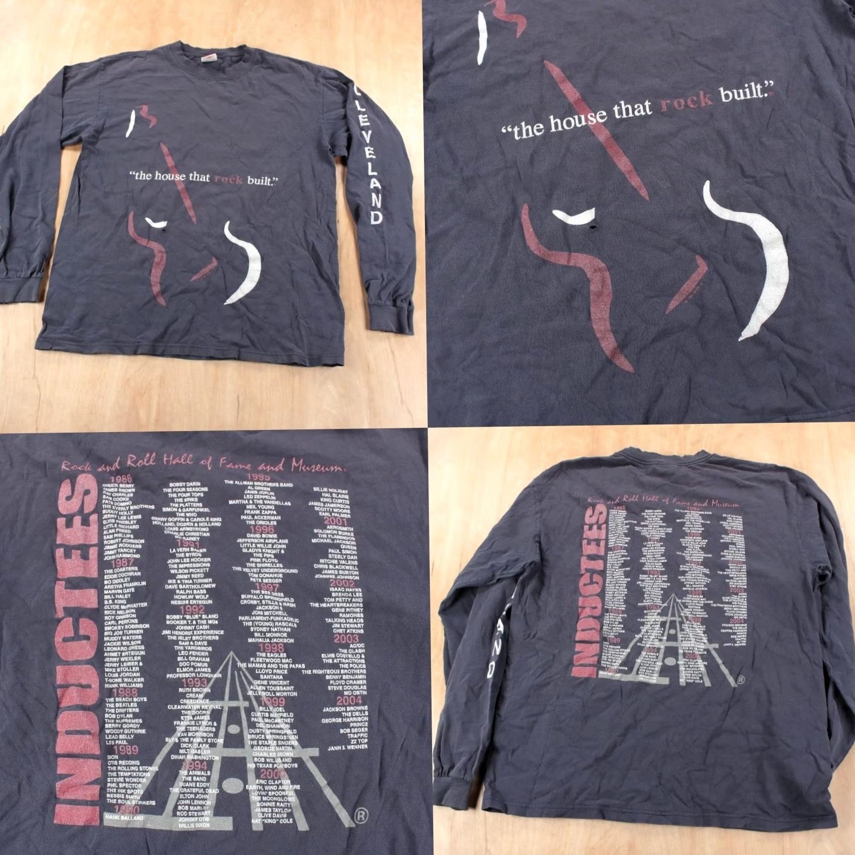 Anvil vtg Rock and Roll Hall of Fame Museum Cleveland long sleeve t-shirt MEDIUM Mens Blue VINTAGE Size US M / EU 48-50 / 2 - 2 Thumbnail