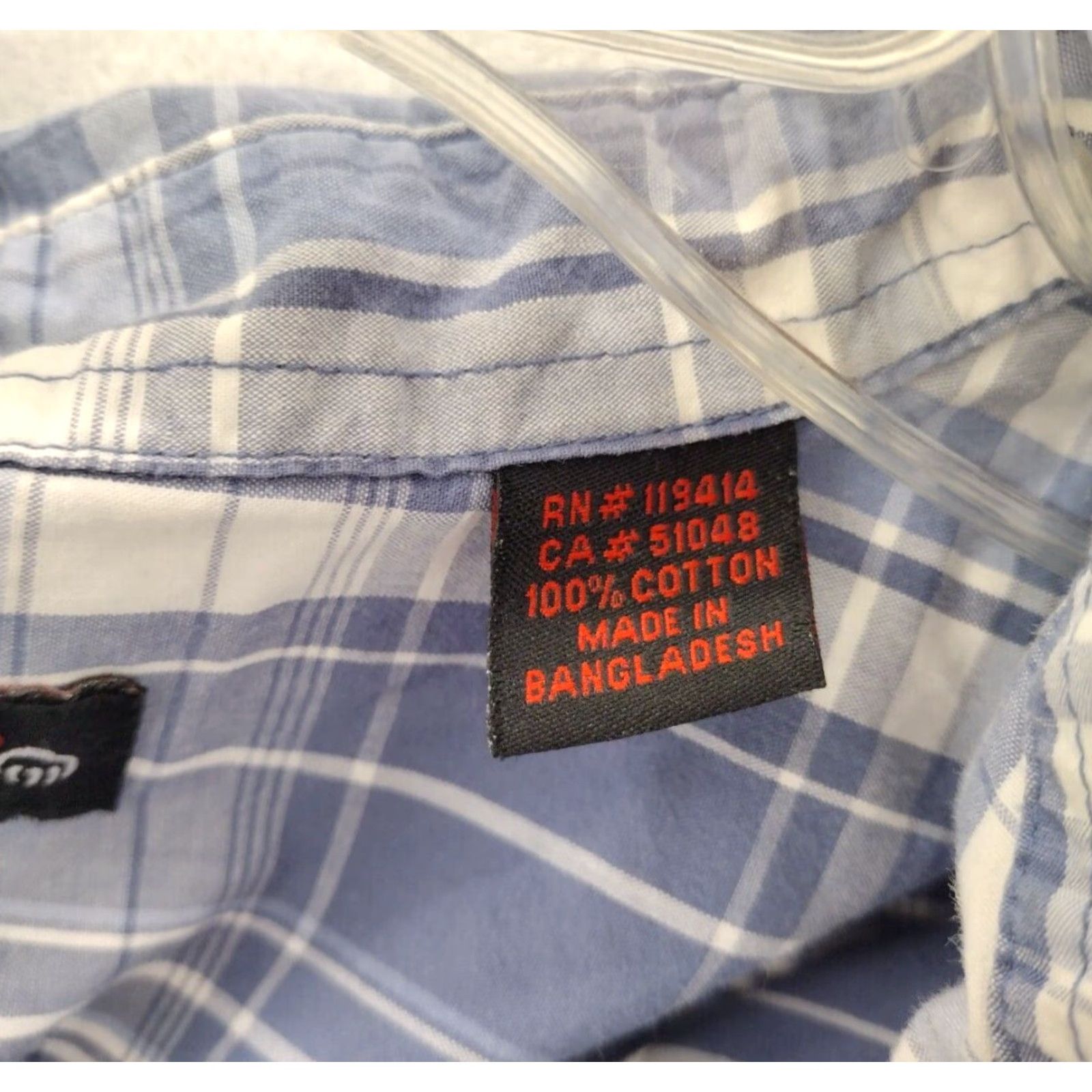 Vintage Wolverine Shirt Mens Large Short Sleeve Button Up Blue Plaid Size US L / EU 52-54 / 3 - 4 Thumbnail