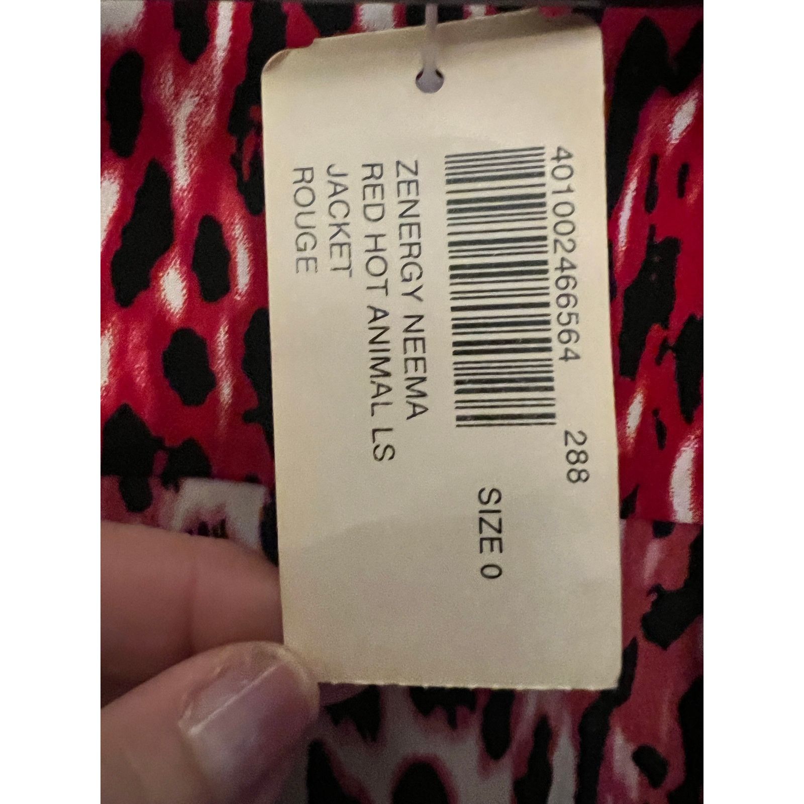 Chicos Chico’s Top Size 0 NWT Animal Print Zip Front Blouse Jacket Size S / US 4 / IT 40 - 3 Thumbnail