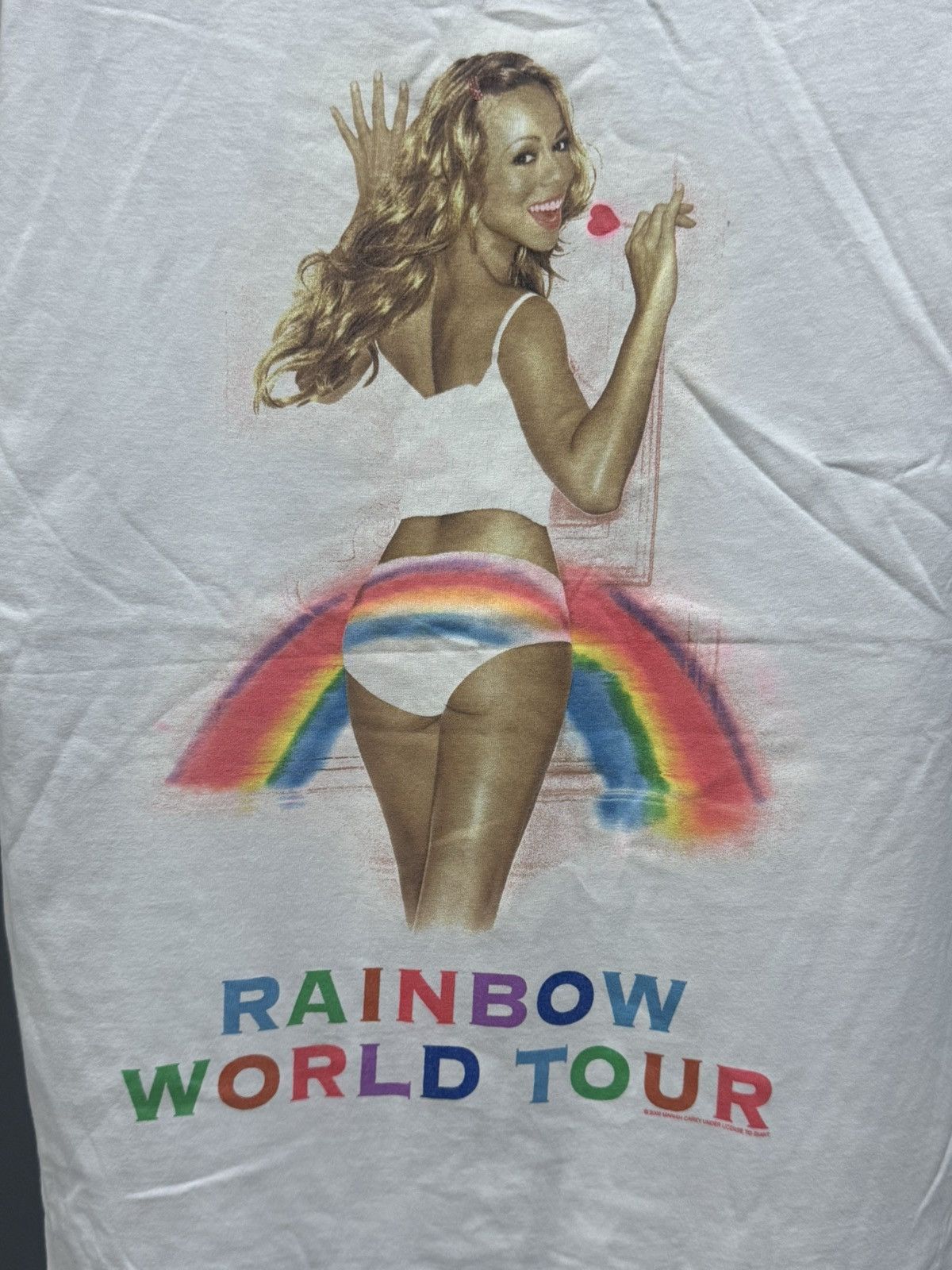 Band Tees MARIAH CAREY - 00’s rainbow world tour tee Size US M / EU 48-50 / 2 - 7 Thumbnail