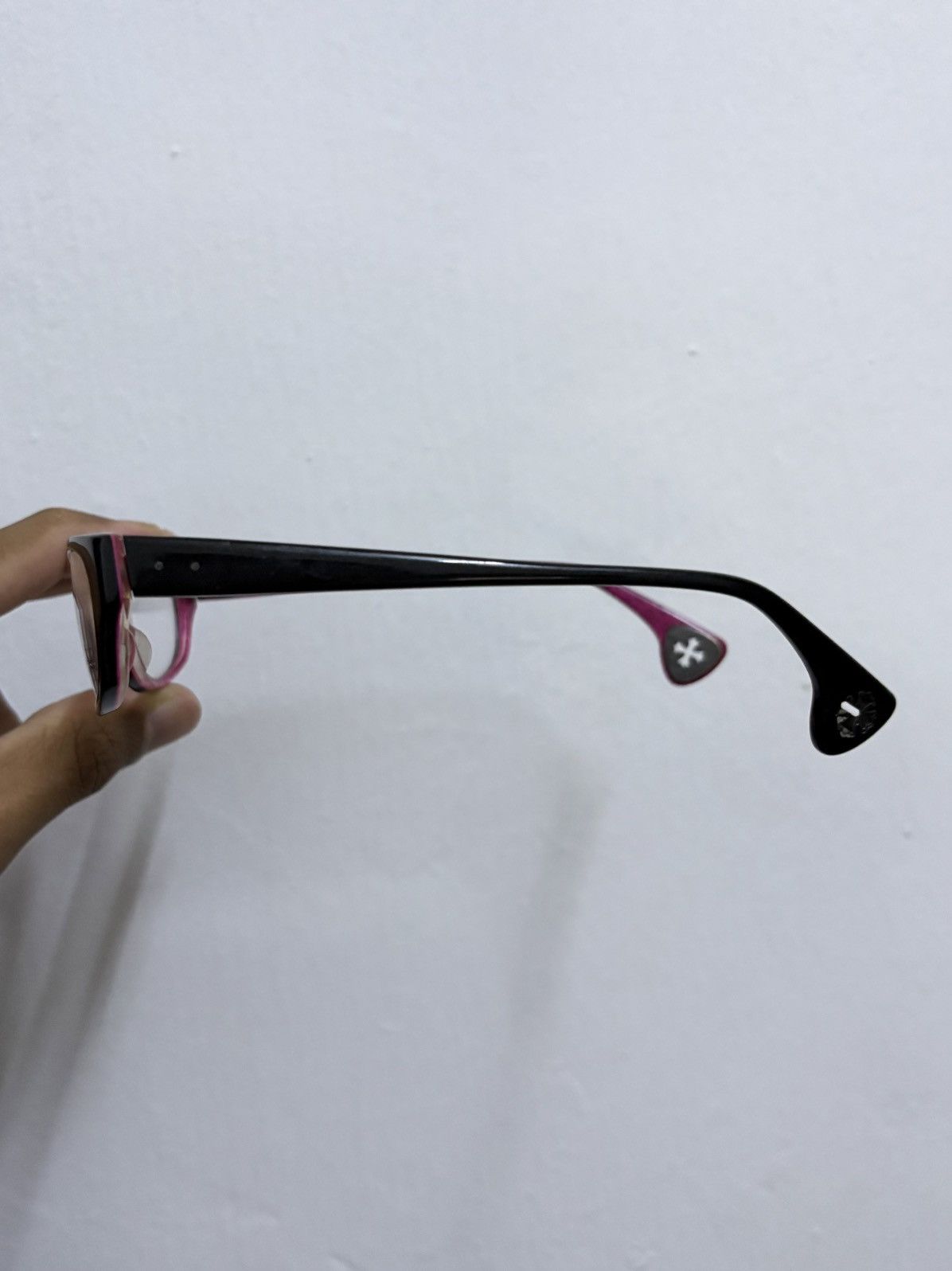 Chrome Hearts Vintage Chrome Hearts Style Fumunda Black Pink Glasses Size ONE SIZE - 4 Thumbnail