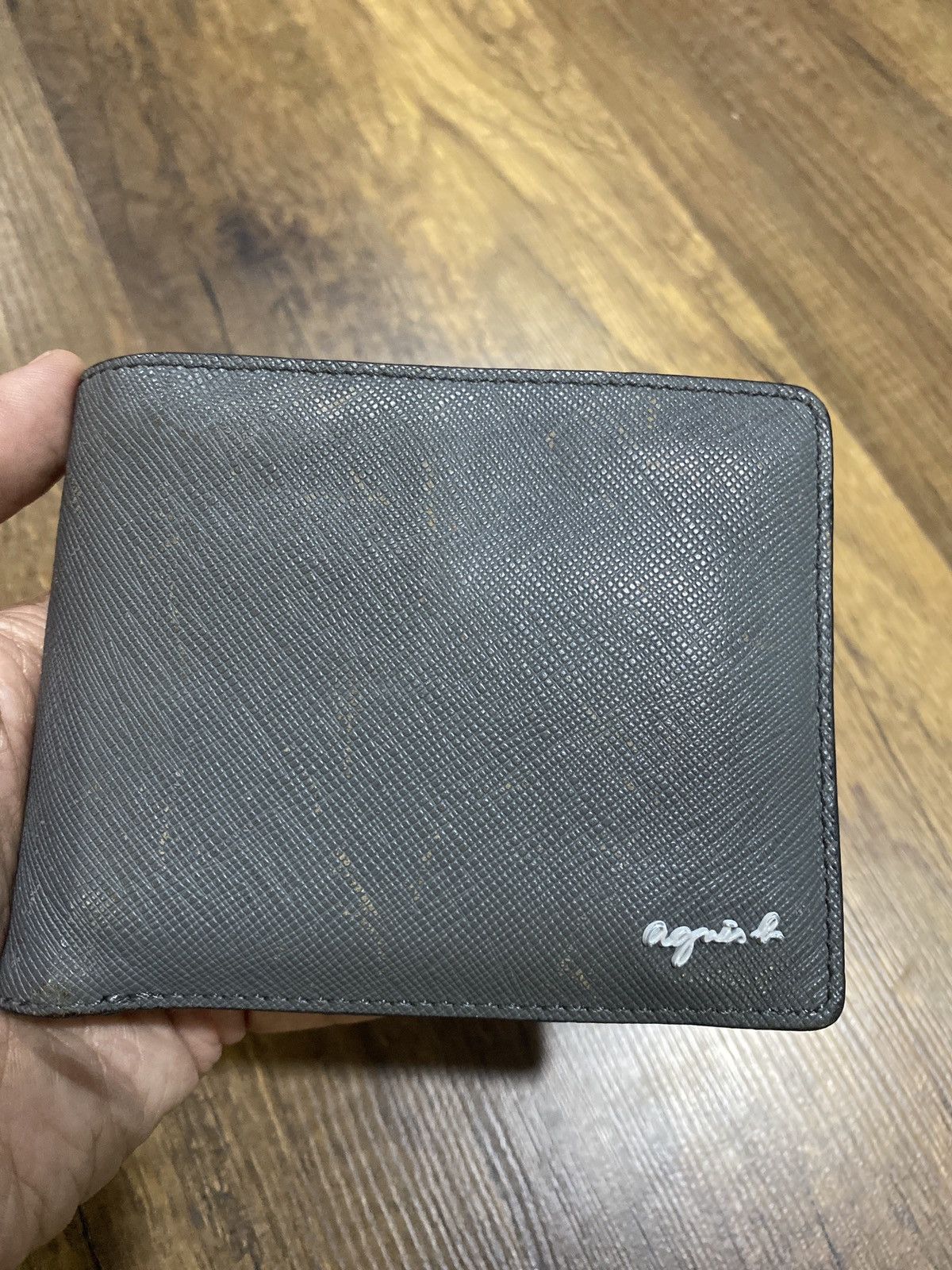 AUTHENTIC Agnes.b Leather Bifold Wallet
