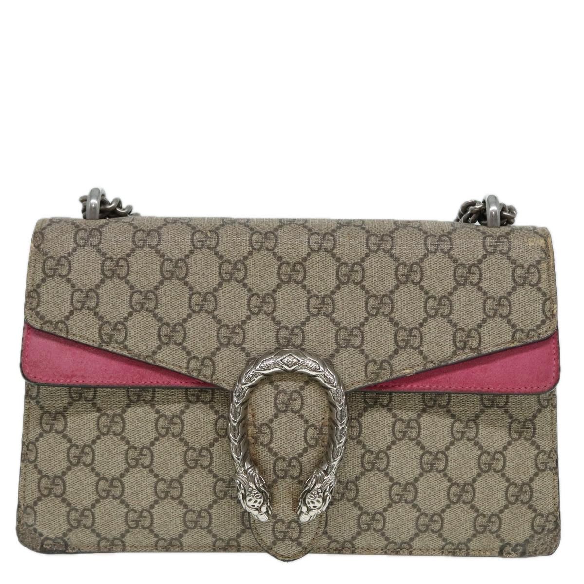 Gucci Dionysus Beige Canvas Shoulder Bag (Pre-Owned) Size ONE SIZE - 1 Thumbnail