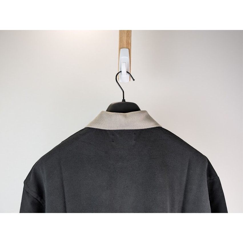 Amiri o1rshd1 Vintage Oversized Short-Sleeved Polo Shirt in Black Size US L / EU 52-54 / 3 - 12 Thumbnail