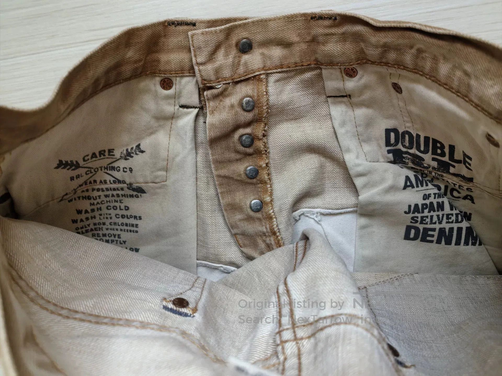 RRL Ralph Lauren RRL Vintage Denim Trouser Boots Pants. Size US 30 / EU 46 - 7 Thumbnail