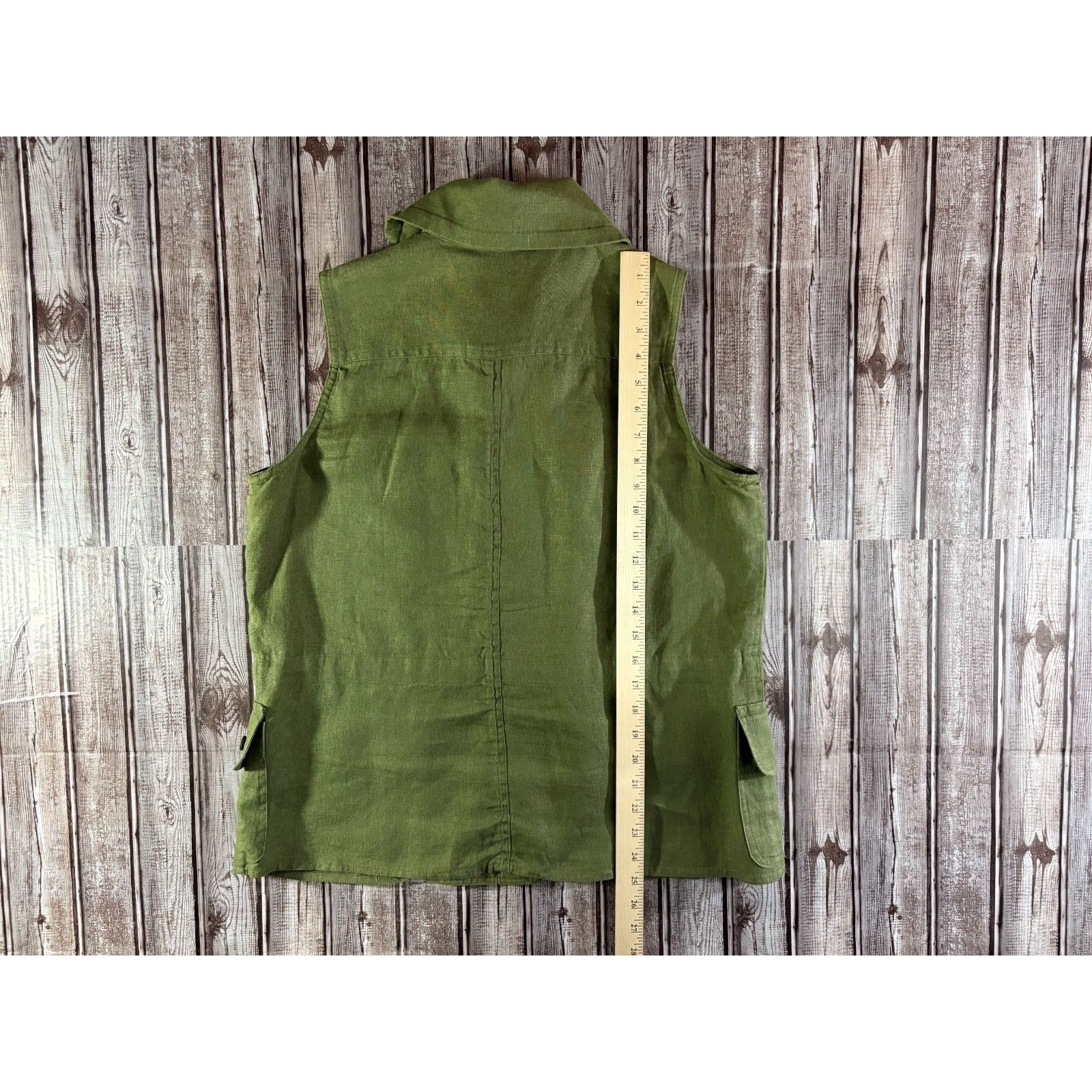 Lauren Ralph Lauren Lauren Ralph Lauren Cargo Utility Sleeveless Linen Blouse sz Size M / US 6-8 / IT 42-44 - 5 Thumbnail