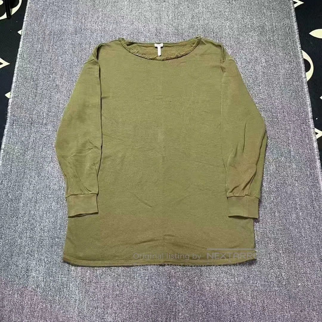 Loewe Loewe Olive Green Logo Sweatshirt T-shirt. Size US S / EU 44-46 / 1 - 1 Thumbnail